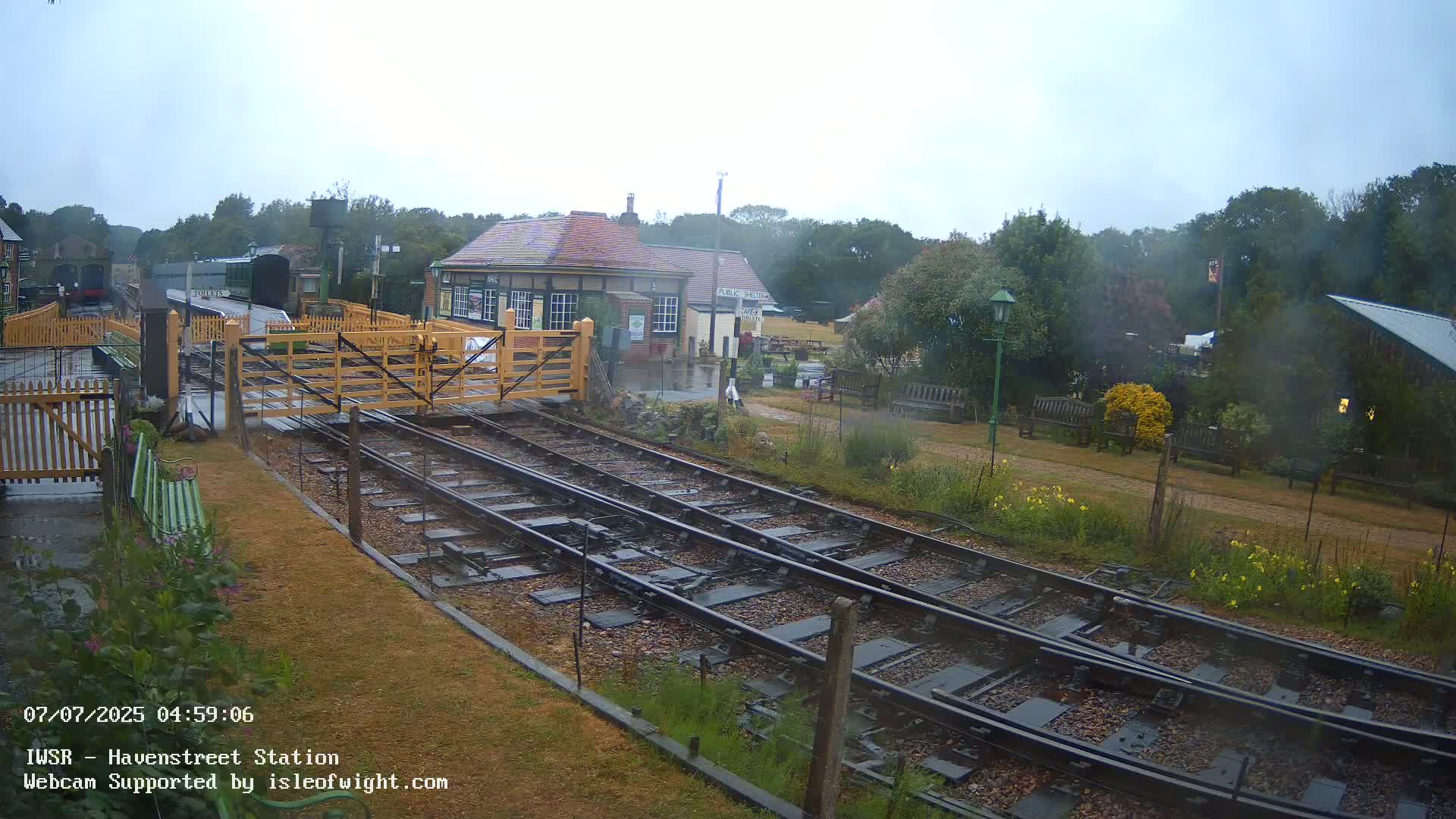 Isle of Wight Steam Railway, Havenstreet Train Station Live Cam - Havenstreet & Ashey, Isle of Wight, Southeast, England, United Kingdom