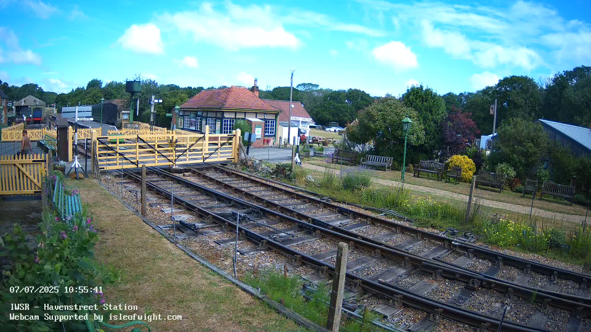 Isle of Wight Steam Railway, Havenstreet Train Station Live Cam - Havenstreet & Ashey, Isle of Wight, Southeast, England, United Kingdom