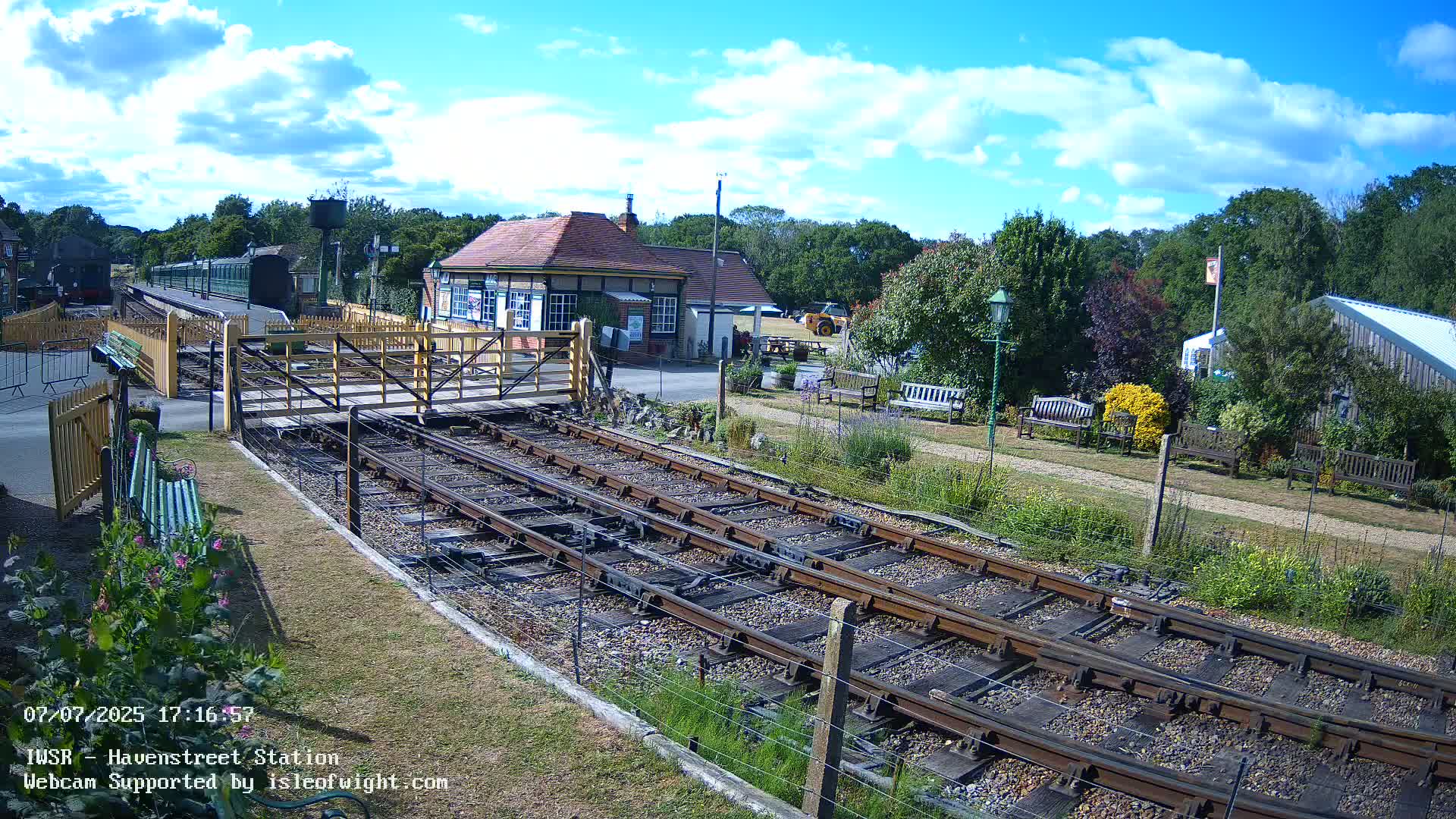 Isle of Wight Steam Railway, Havenstreet Train Station Live Cam - Havenstreet & Ashey, Isle of Wight, Southeast, England, United Kingdom