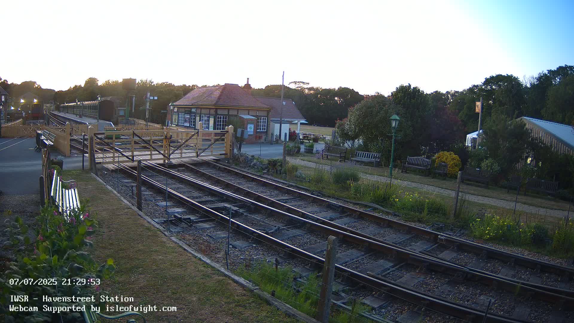 Isle of Wight Steam Railway, Havenstreet Train Station Live Cam - Havenstreet & Ashey, Isle of Wight, Southeast, England, United Kingdom