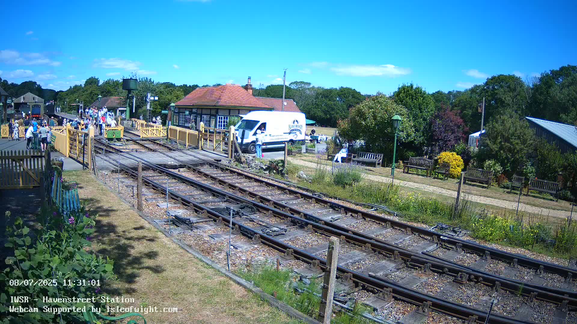 Isle of Wight Steam Railway, Havenstreet Train Station Live Cam - Havenstreet & Ashey, Isle of Wight, Southeast, England, United Kingdom