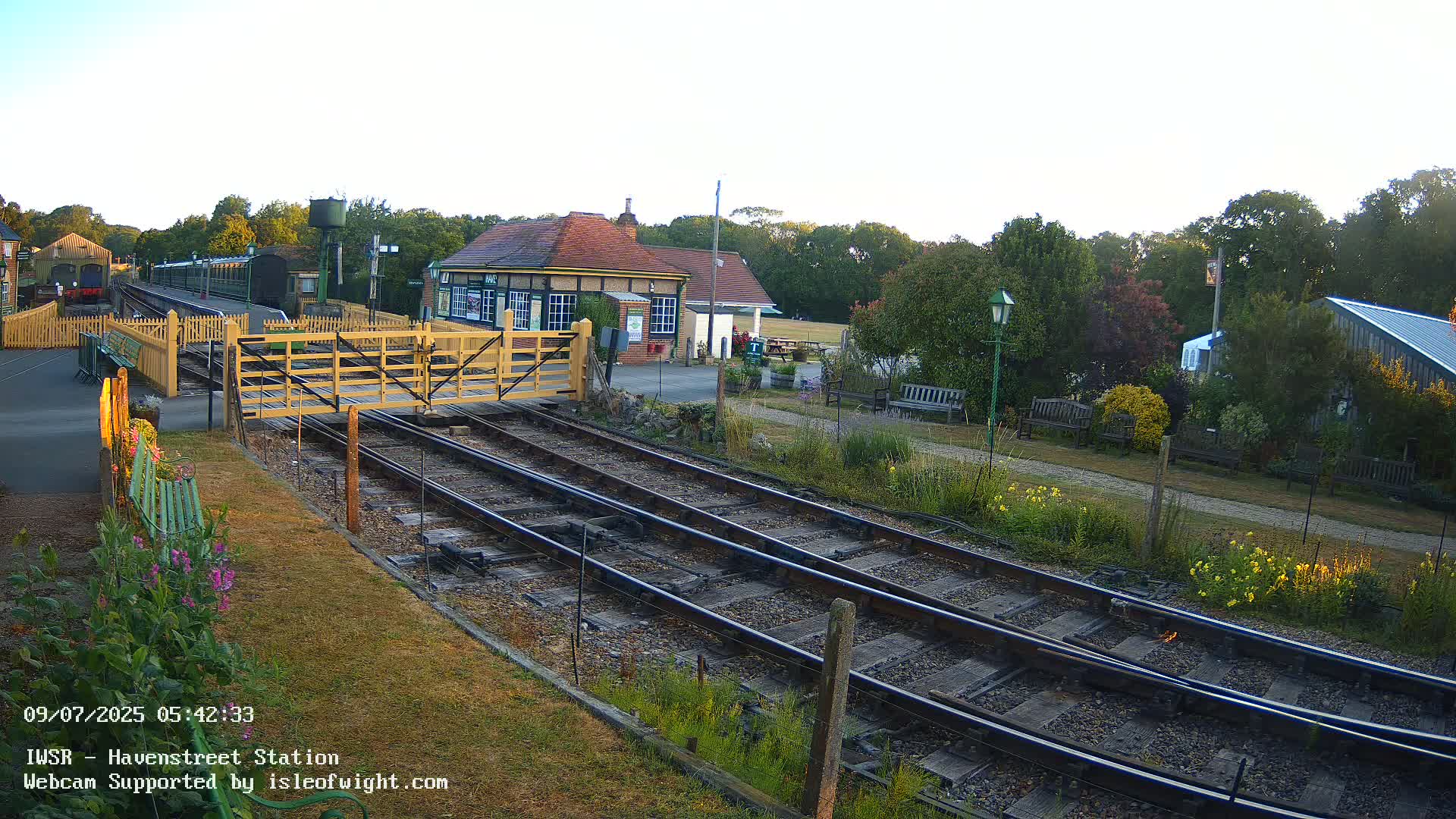Isle of Wight Steam Railway, Havenstreet Train Station Live Cam - Havenstreet & Ashey, Isle of Wight, Southeast, England, United Kingdom