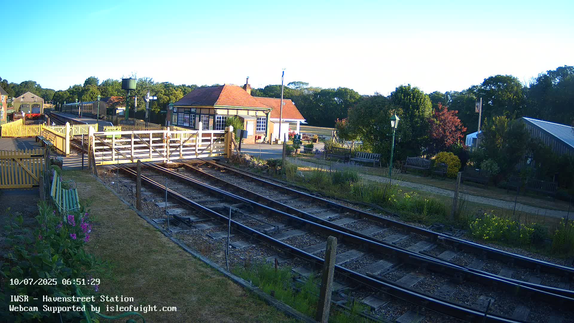 Isle of Wight Steam Railway, Havenstreet Train Station Live Cam - Havenstreet & Ashey, Isle of Wight, Southeast, England, United Kingdom
