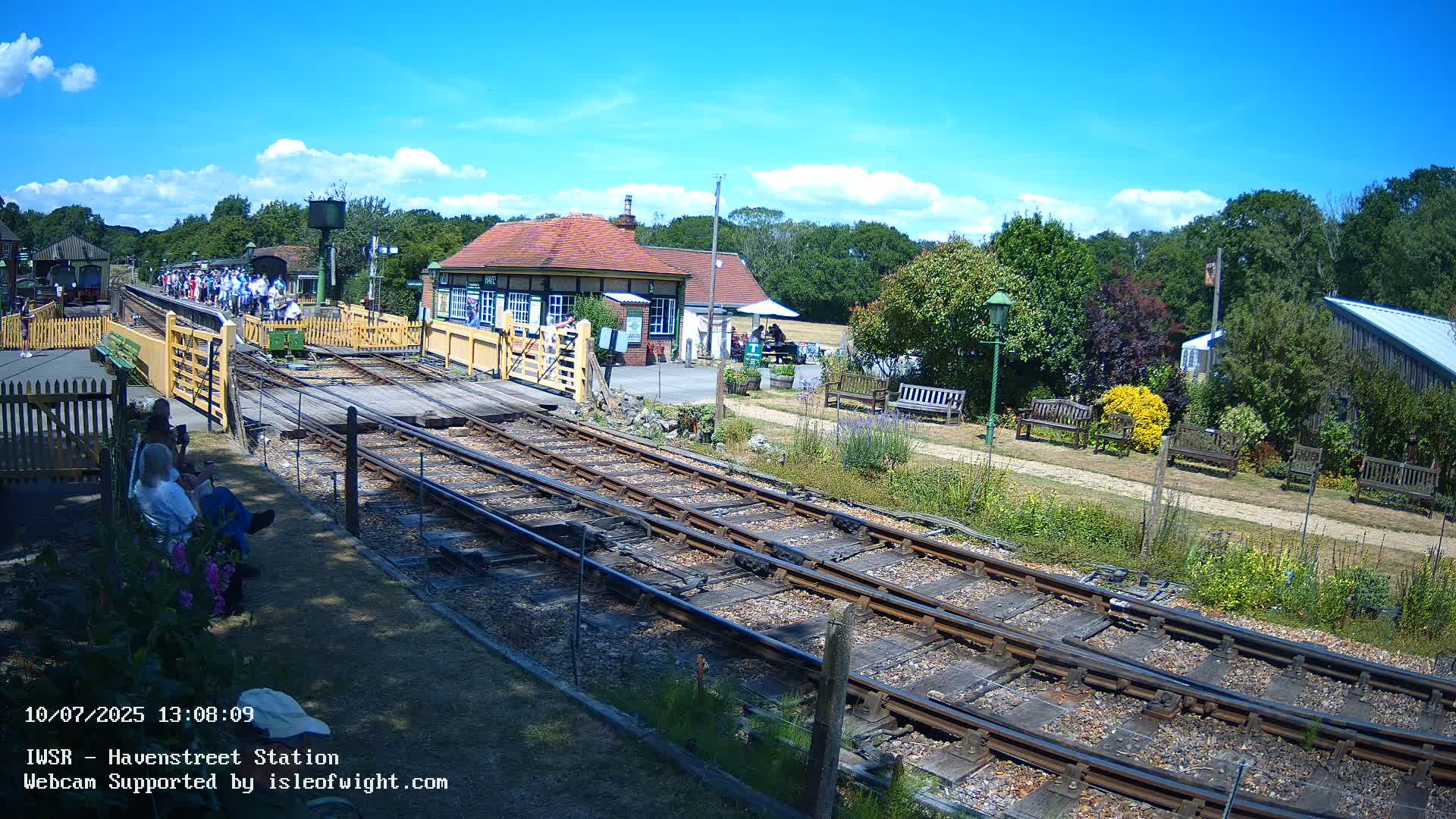 Isle of Wight Steam Railway, Havenstreet Train Station Live Cam - Havenstreet & Ashey, Isle of Wight, Southeast, England, United Kingdom