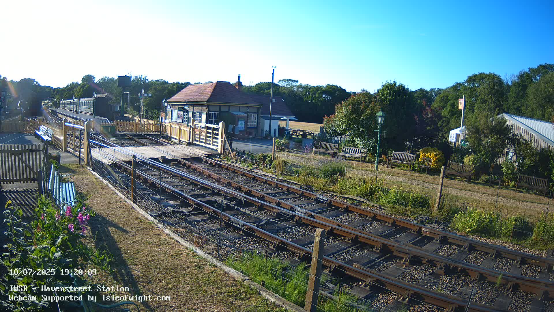 Isle of Wight Steam Railway, Havenstreet Train Station Live Cam - Havenstreet & Ashey, Isle of Wight, Southeast, England, United Kingdom