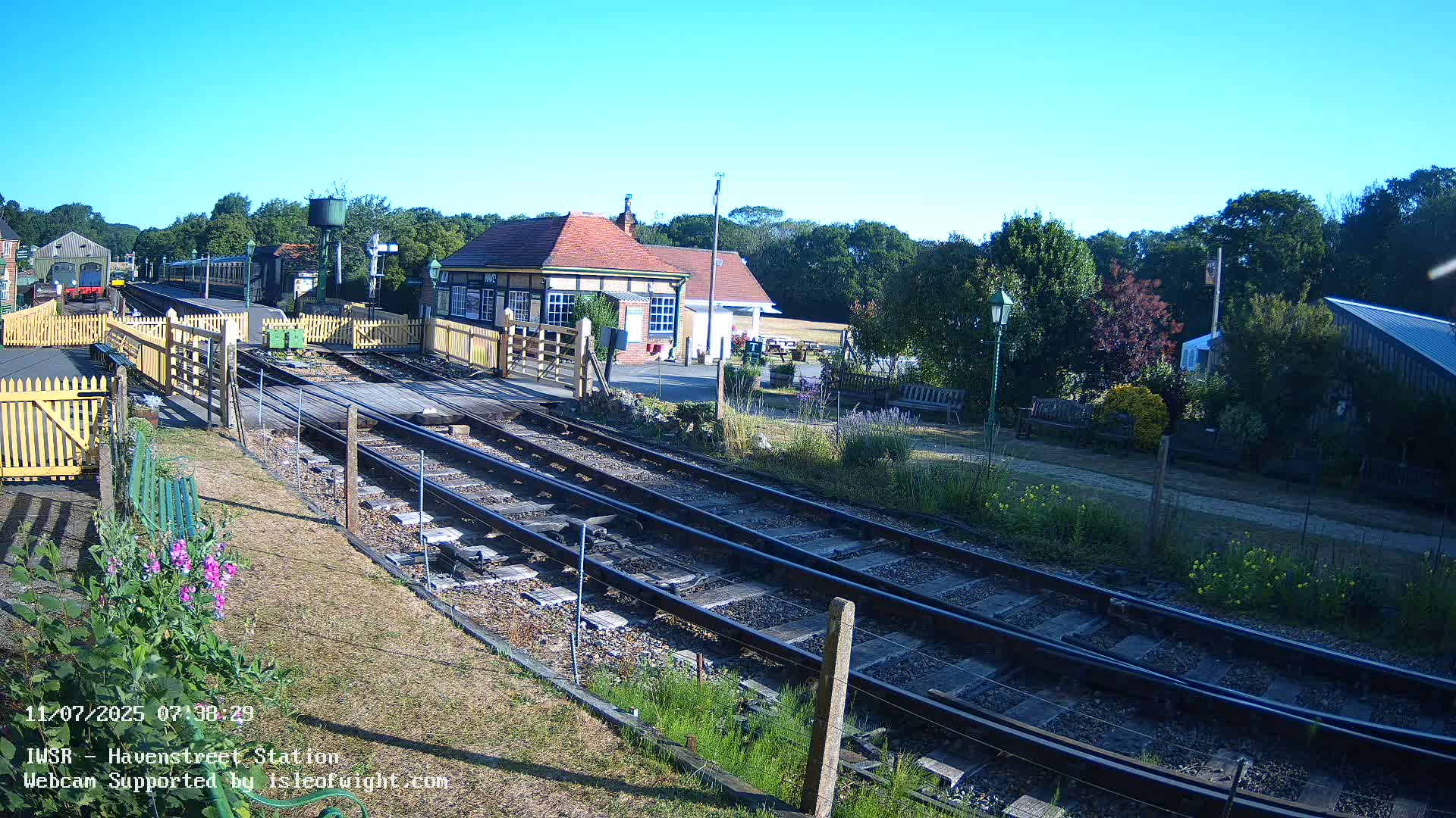 Isle of Wight Steam Railway, Havenstreet Train Station Live Cam - Havenstreet & Ashey, Isle of Wight, Southeast, England, United Kingdom