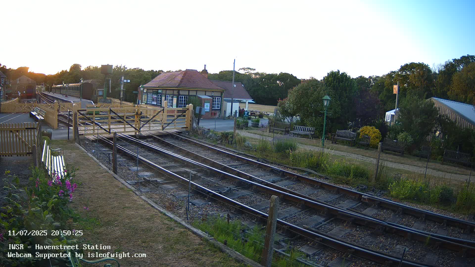 Isle of Wight Steam Railway, Havenstreet Train Station Live Cam - Havenstreet & Ashey, Isle of Wight, Southeast, England, United Kingdom