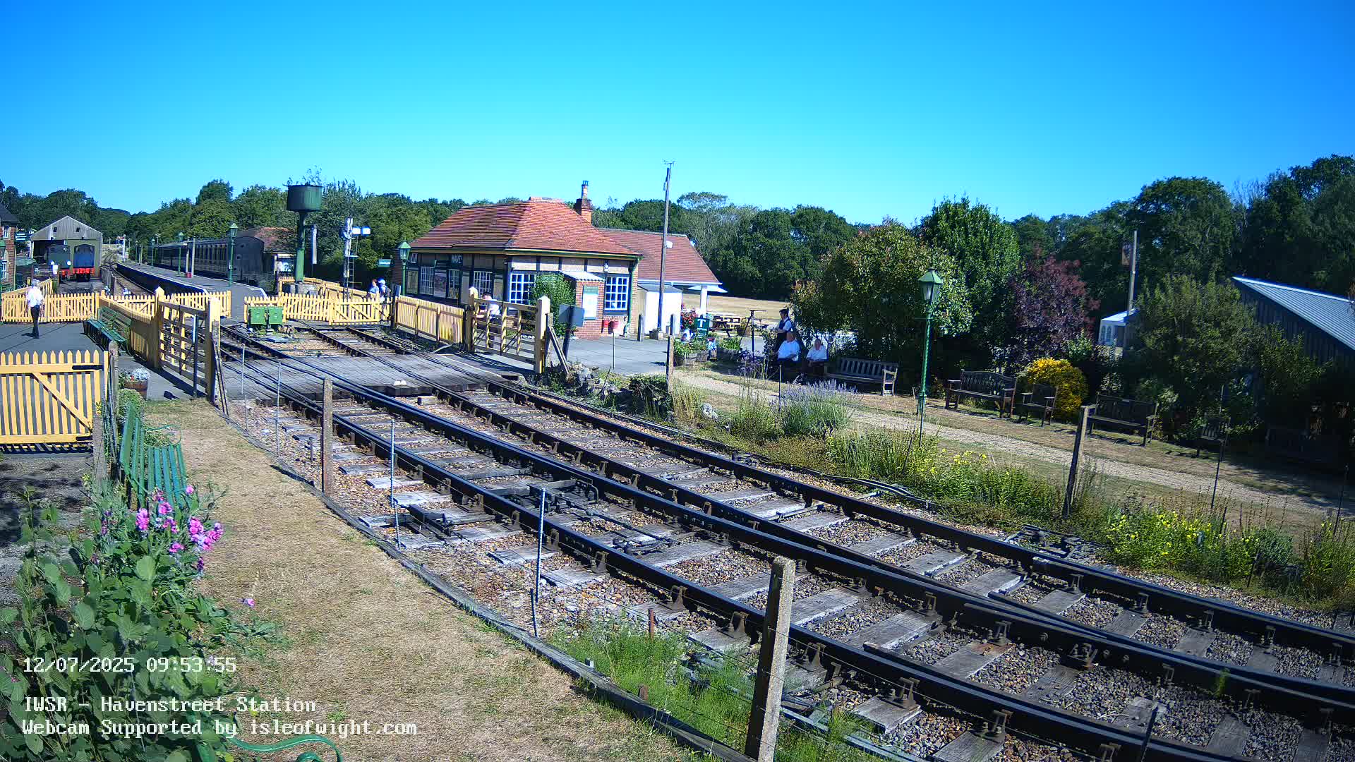 Isle of Wight Steam Railway, Havenstreet Train Station Live Cam - Havenstreet & Ashey, Isle of Wight, Southeast, England, United Kingdom