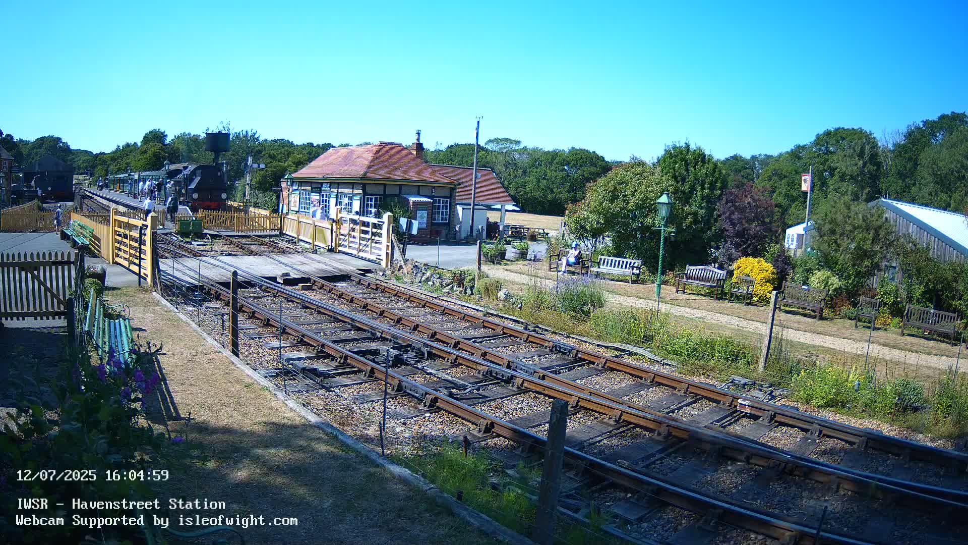 Isle of Wight Steam Railway, Havenstreet Train Station Live Cam - Havenstreet & Ashey, Isle of Wight, Southeast, England, United Kingdom