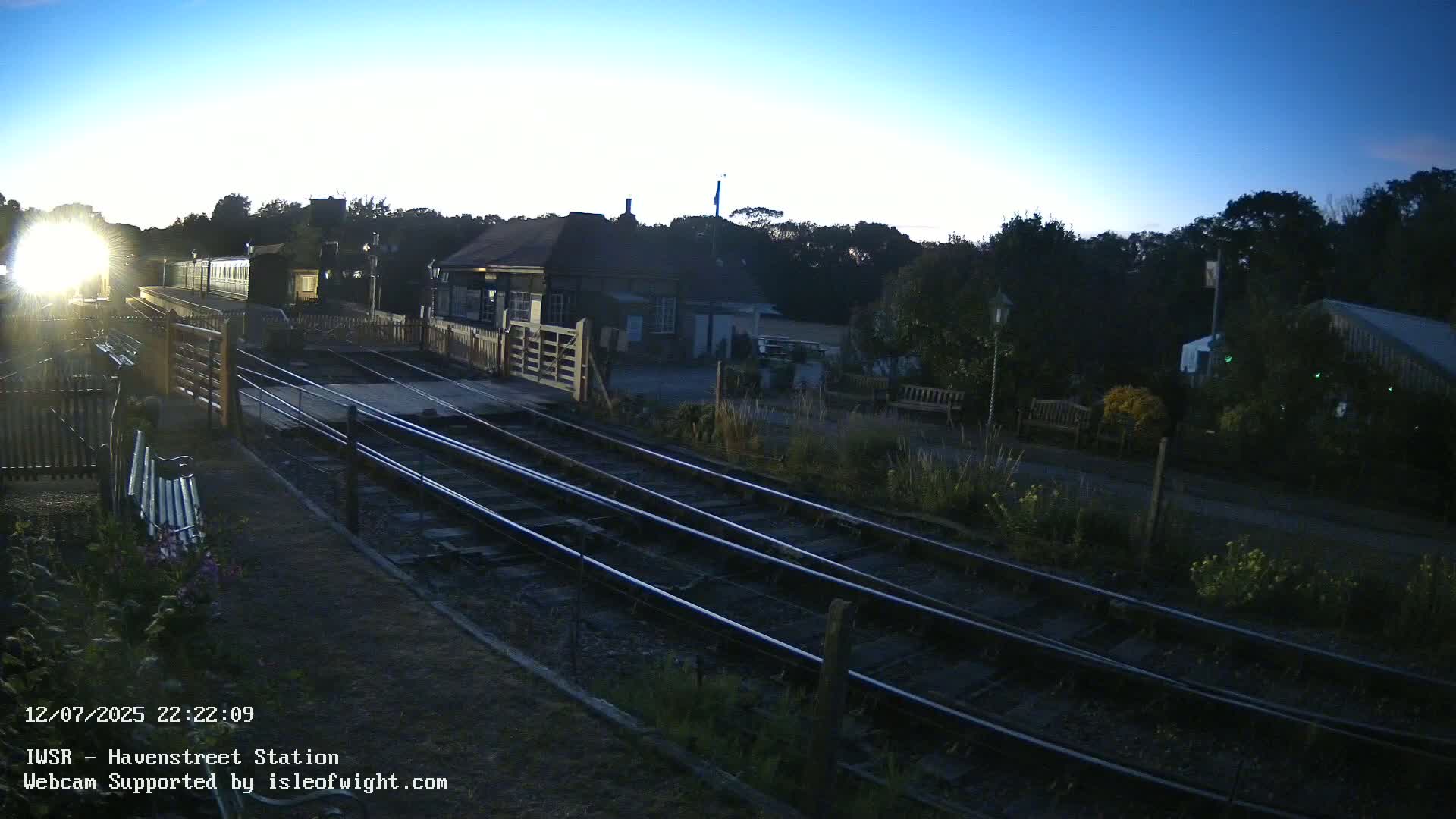 Isle of Wight Steam Railway, Havenstreet Train Station Live Cam - Havenstreet & Ashey, Isle of Wight, Southeast, England, United Kingdom