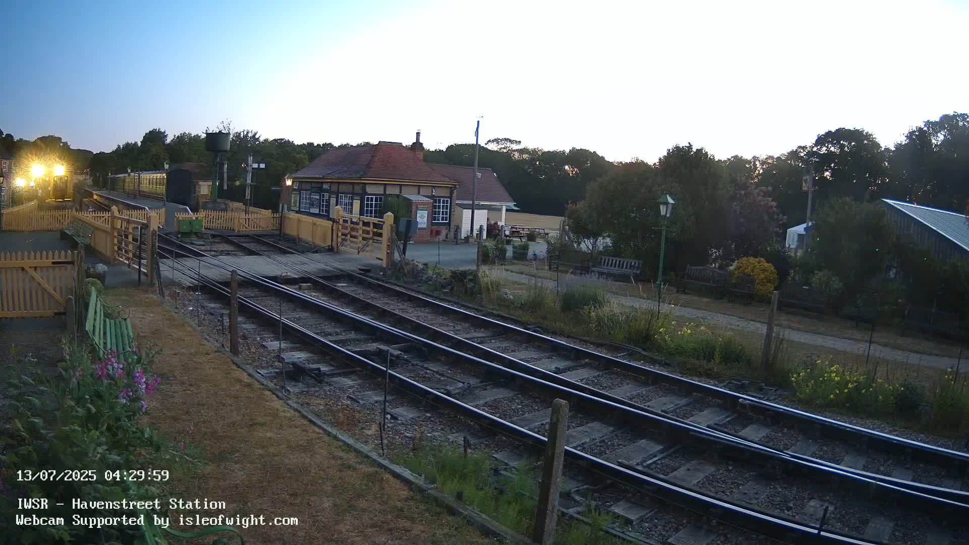 Isle of Wight Steam Railway, Havenstreet Train Station Live Cam - Havenstreet & Ashey, Isle of Wight, Southeast, England, United Kingdom