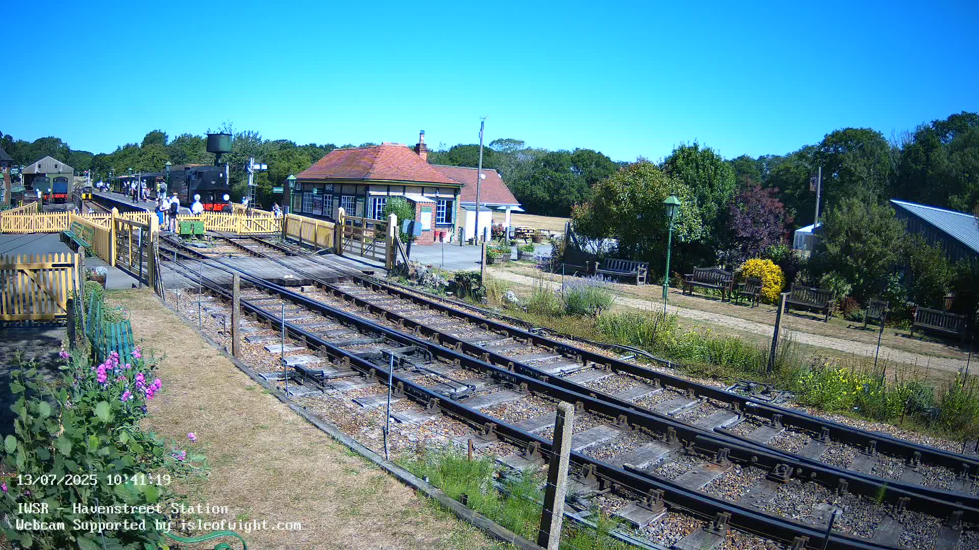 Isle of Wight Steam Railway, Havenstreet Train Station Live Cam - Havenstreet & Ashey, Isle of Wight, Southeast, England, United Kingdom