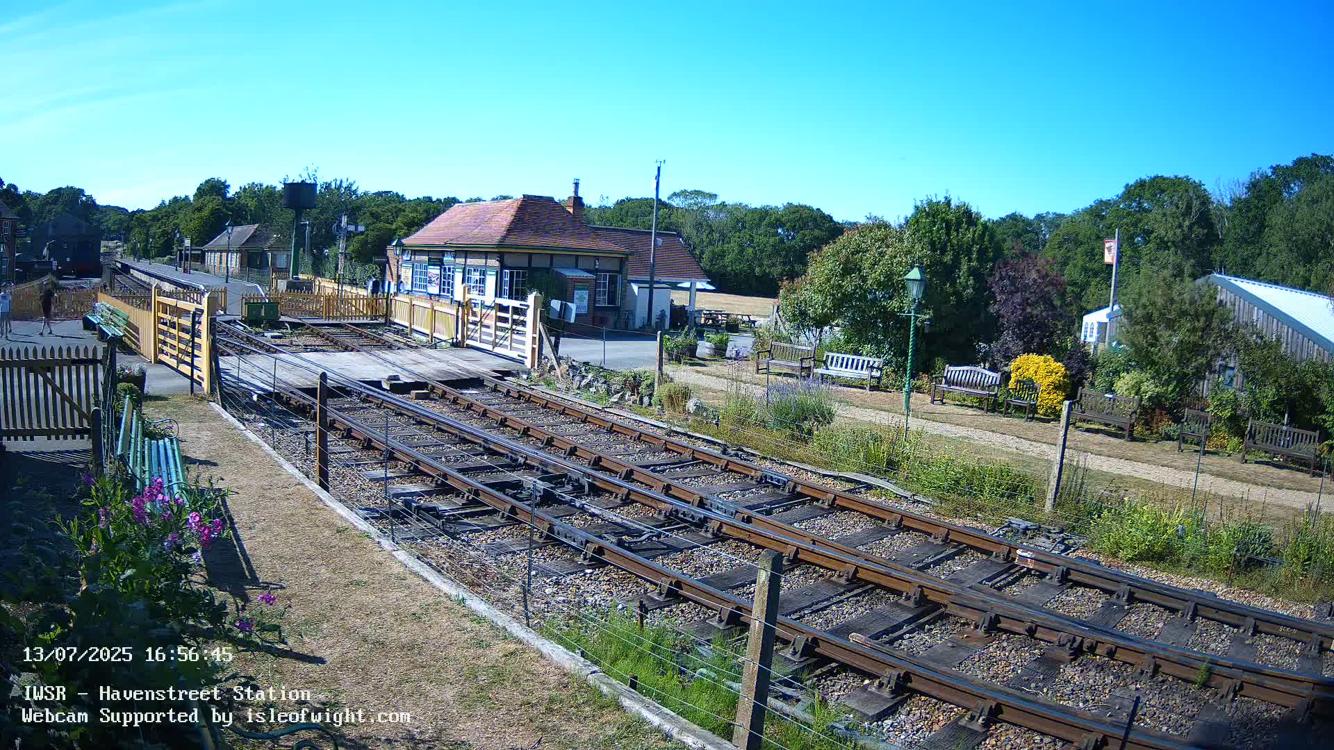Isle of Wight Steam Railway, Havenstreet Train Station Live Cam - Havenstreet & Ashey, Isle of Wight, Southeast, England, United Kingdom