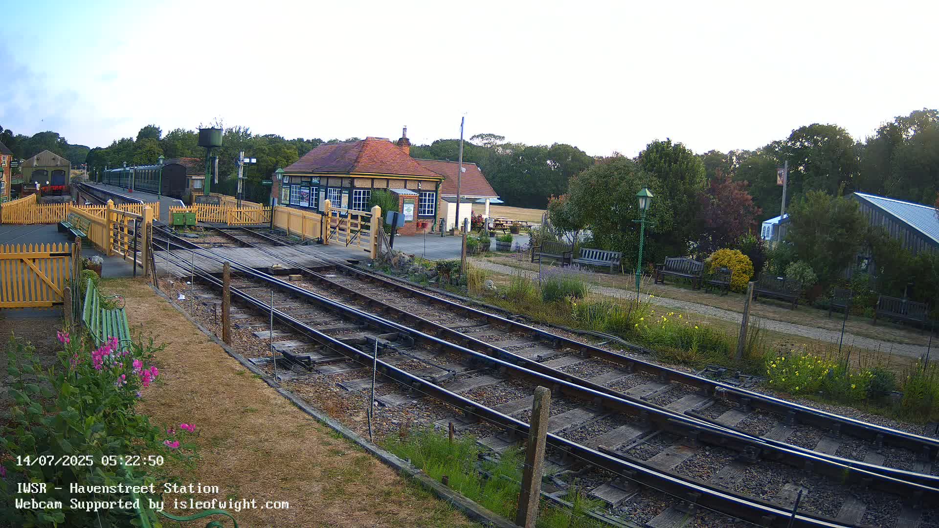 Isle of Wight Steam Railway, Havenstreet Train Station Live Cam - Havenstreet & Ashey, Isle of Wight, Southeast, England, United Kingdom