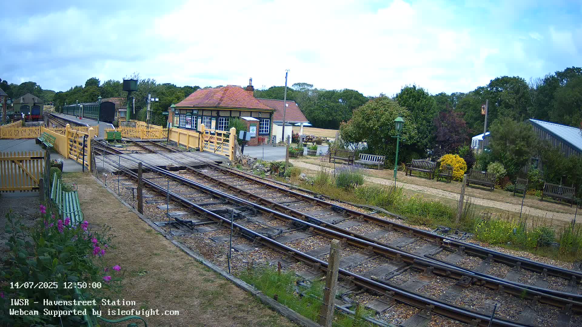 Isle of Wight Steam Railway, Havenstreet Train Station Live Cam - Havenstreet & Ashey, Isle of Wight, Southeast, England, United Kingdom