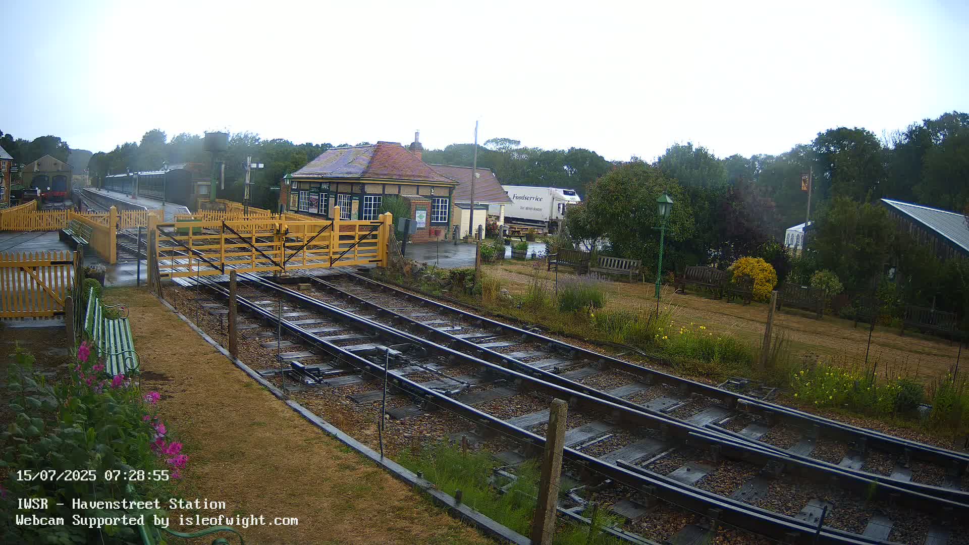Isle of Wight Steam Railway, Havenstreet Train Station Live Cam - Havenstreet & Ashey, Isle of Wight, Southeast, England, United Kingdom