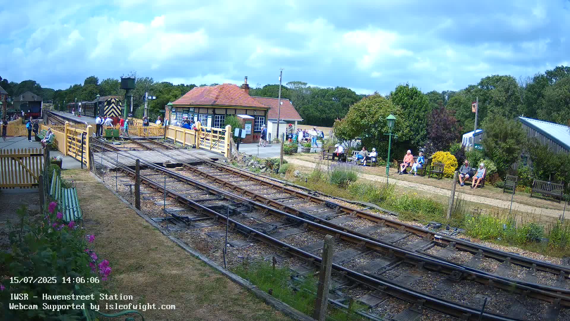 Isle of Wight Steam Railway, Havenstreet Train Station Live Cam - Havenstreet & Ashey, Isle of Wight, Southeast, England, United Kingdom