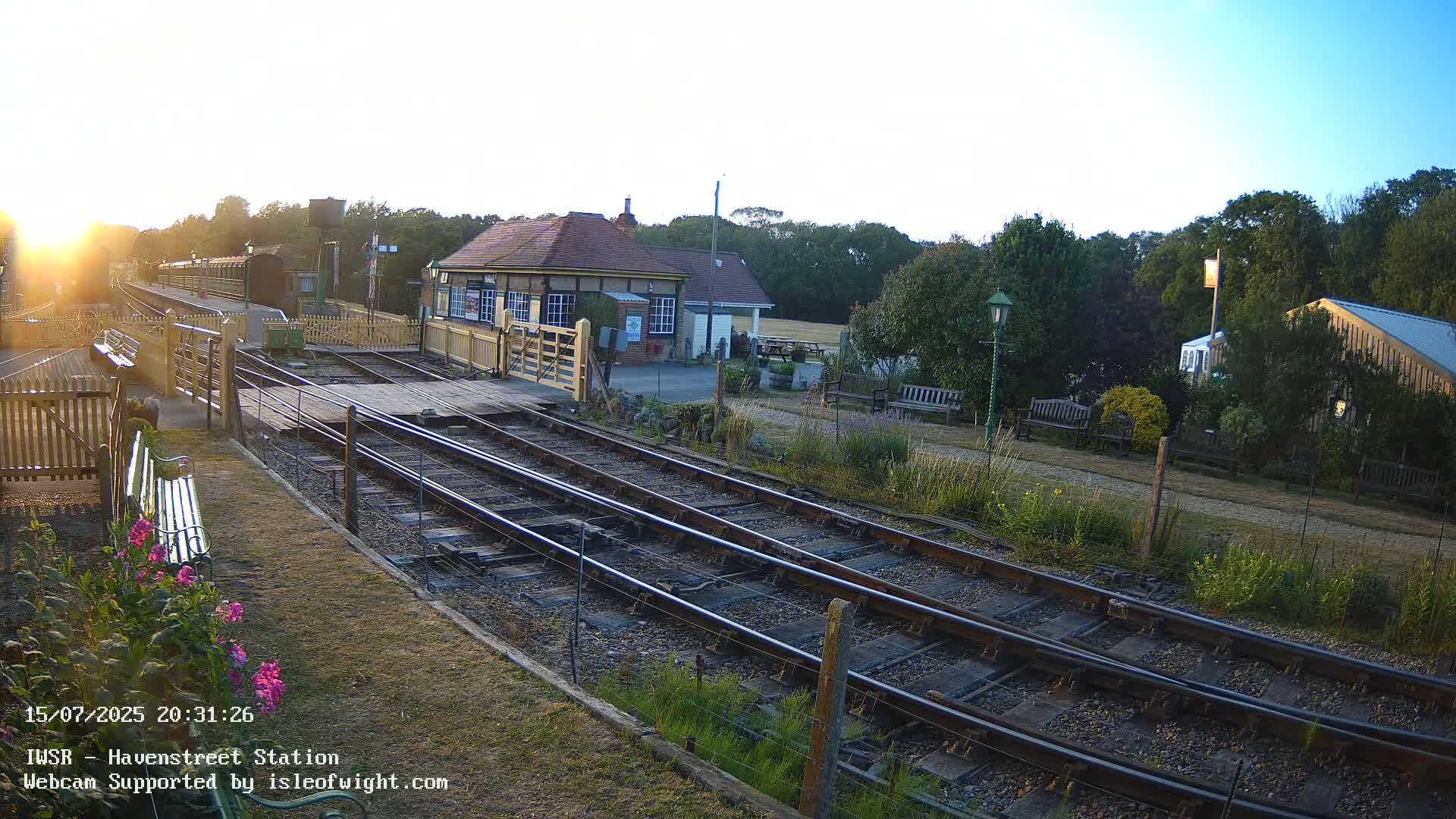 Isle of Wight Steam Railway, Havenstreet Train Station Live Cam - Havenstreet & Ashey, Isle of Wight, Southeast, England, United Kingdom
