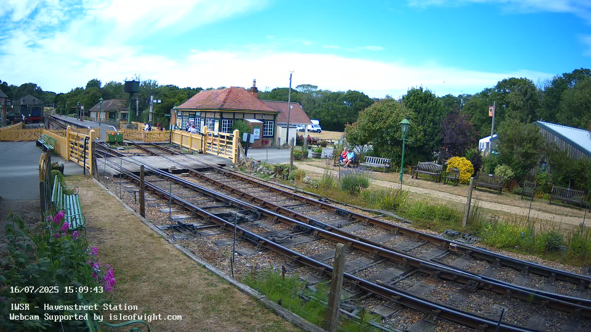 Isle of Wight Steam Railway, Havenstreet Train Station Live Cam - Havenstreet & Ashey, Isle of Wight, Southeast, England, United Kingdom