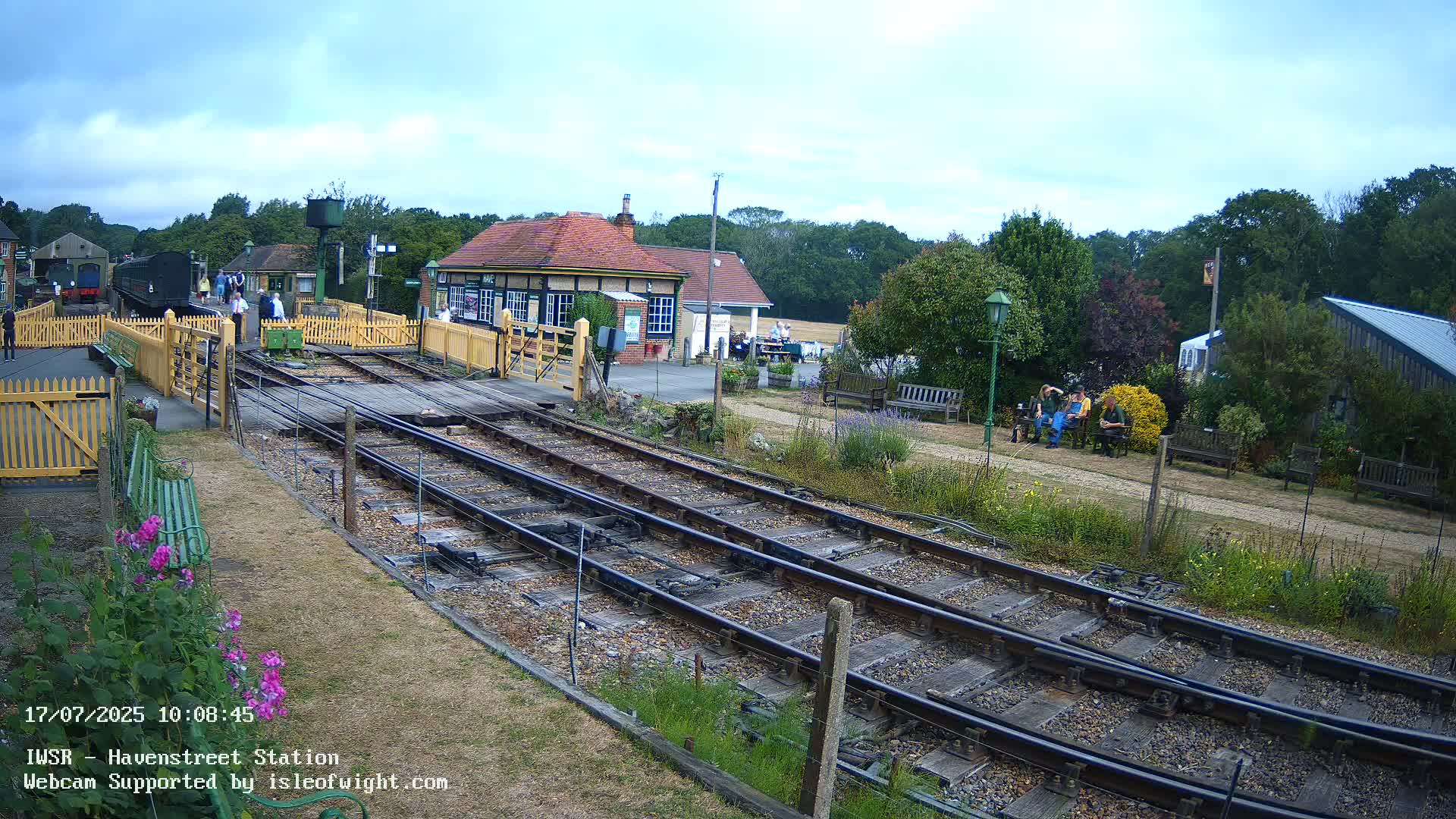 Isle of Wight Steam Railway, Havenstreet Train Station Live Cam - Havenstreet & Ashey, Isle of Wight, Southeast, England, United Kingdom