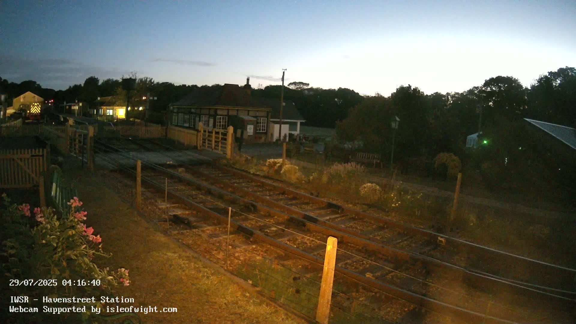 Isle of Wight Steam Railway, Havenstreet Train Station Live Cam - Havenstreet & Ashey, Isle of Wight, Southeast, England, United Kingdom