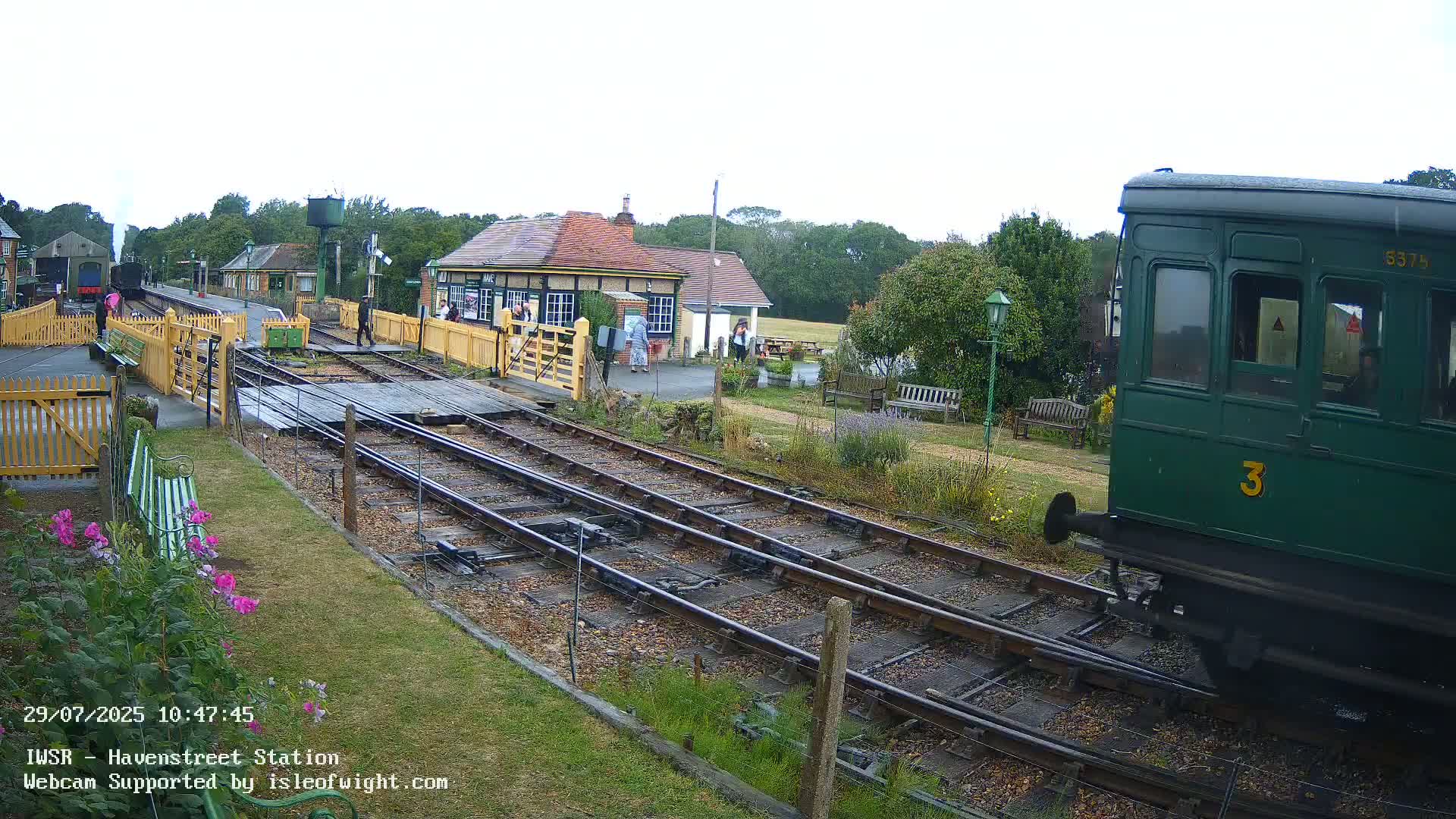 Isle of Wight Steam Railway, Havenstreet Train Station Live Cam - Havenstreet & Ashey, Isle of Wight, Southeast, England, United Kingdom