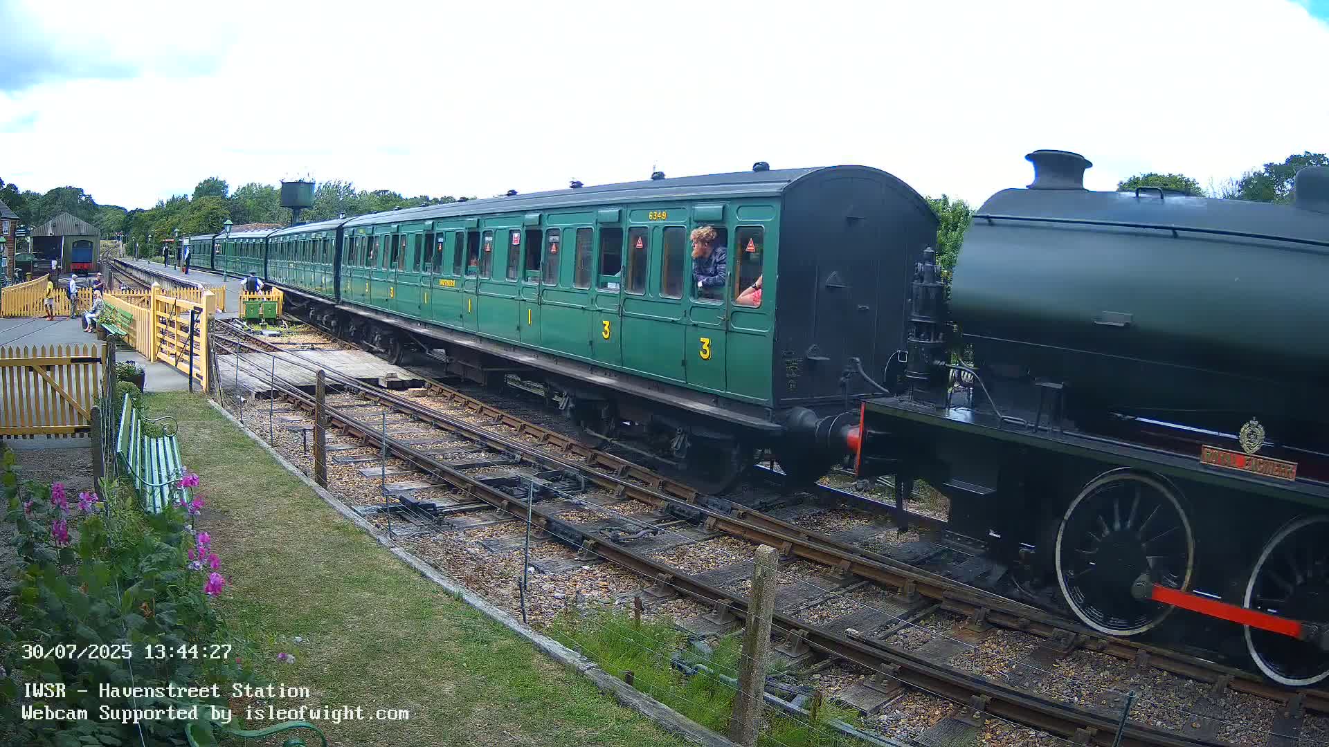 Isle of Wight Steam Railway, Havenstreet Train Station Live Cam - Havenstreet & Ashey, Isle of Wight, Southeast, England, United Kingdom