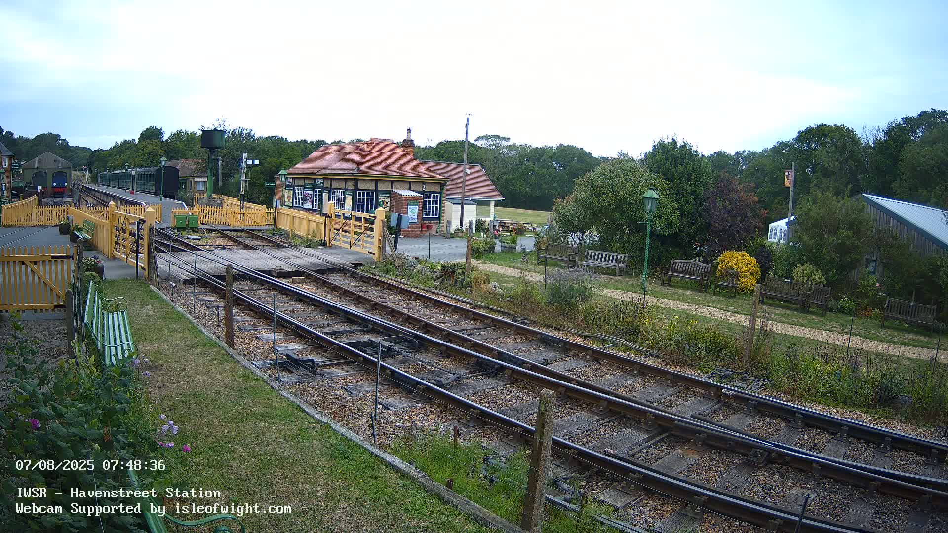 Isle of Wight Steam Railway, Havenstreet Train Station Live Cam - Havenstreet & Ashey, Isle of Wight, Southeast, England, United Kingdom