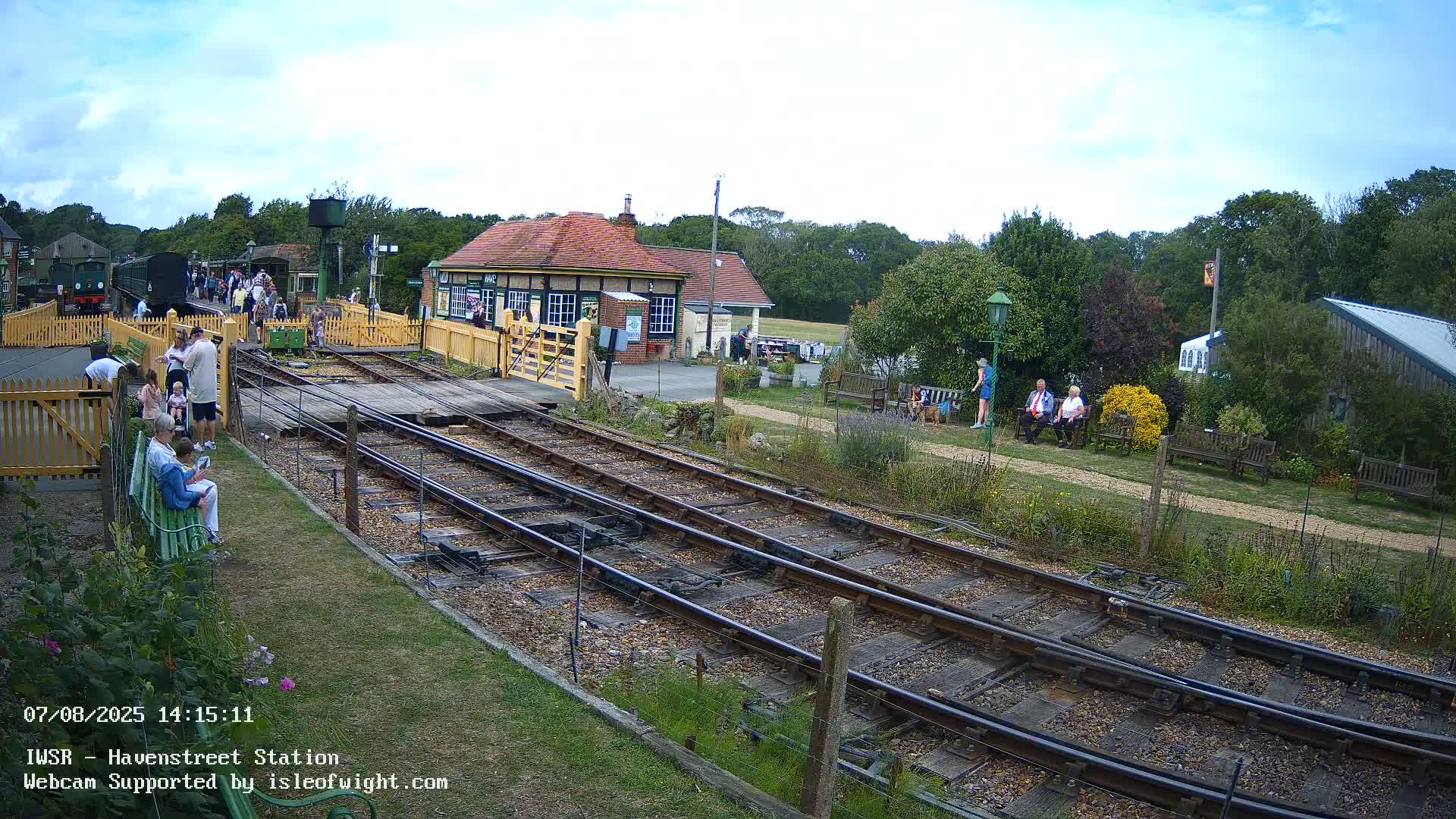 Isle of Wight Steam Railway, Havenstreet Train Station Live Cam - Havenstreet & Ashey, Isle of Wight, Southeast, England, United Kingdom