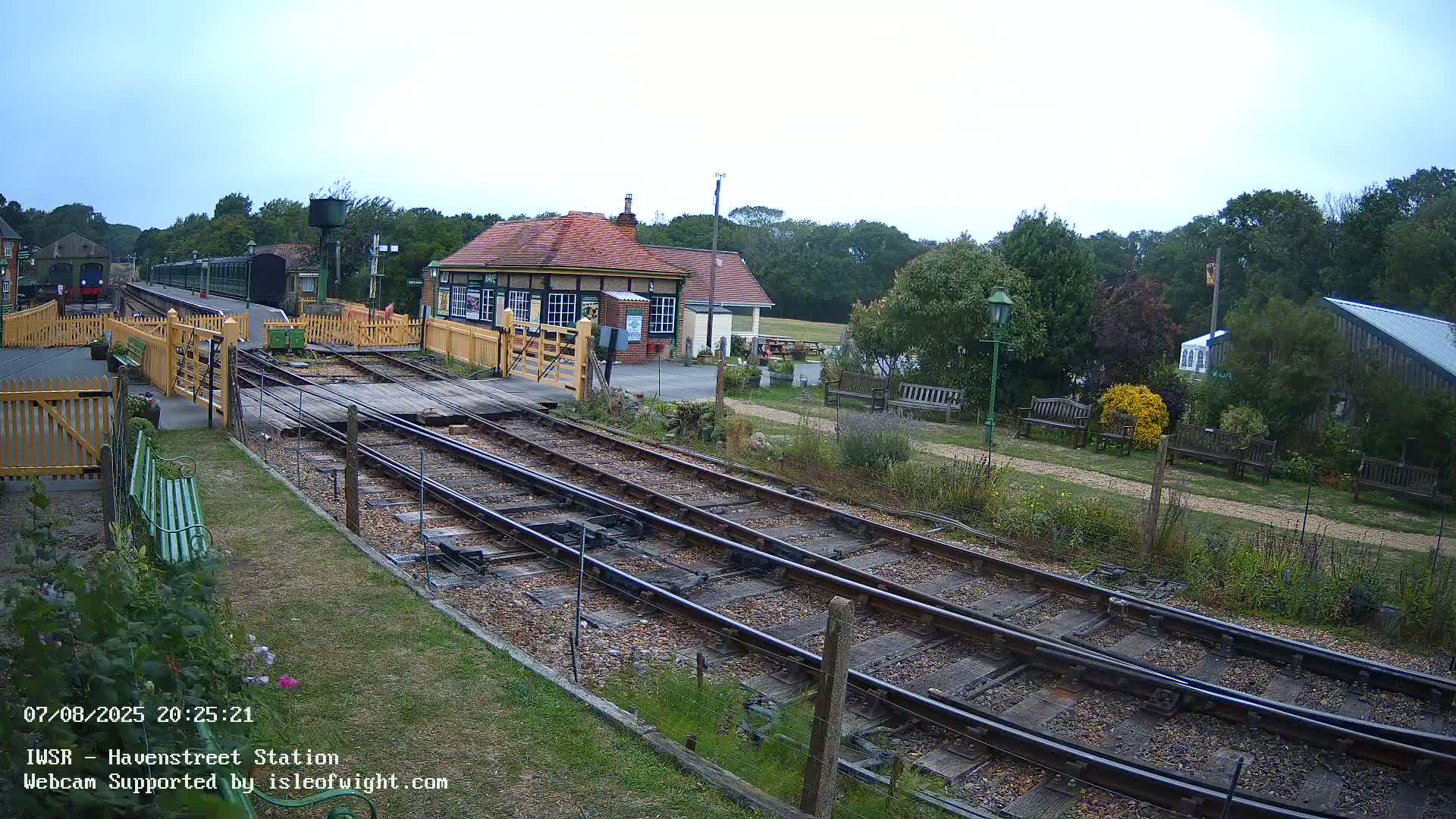 Isle of Wight Steam Railway, Havenstreet Train Station Live Cam - Havenstreet & Ashey, Isle of Wight, Southeast, England, United Kingdom