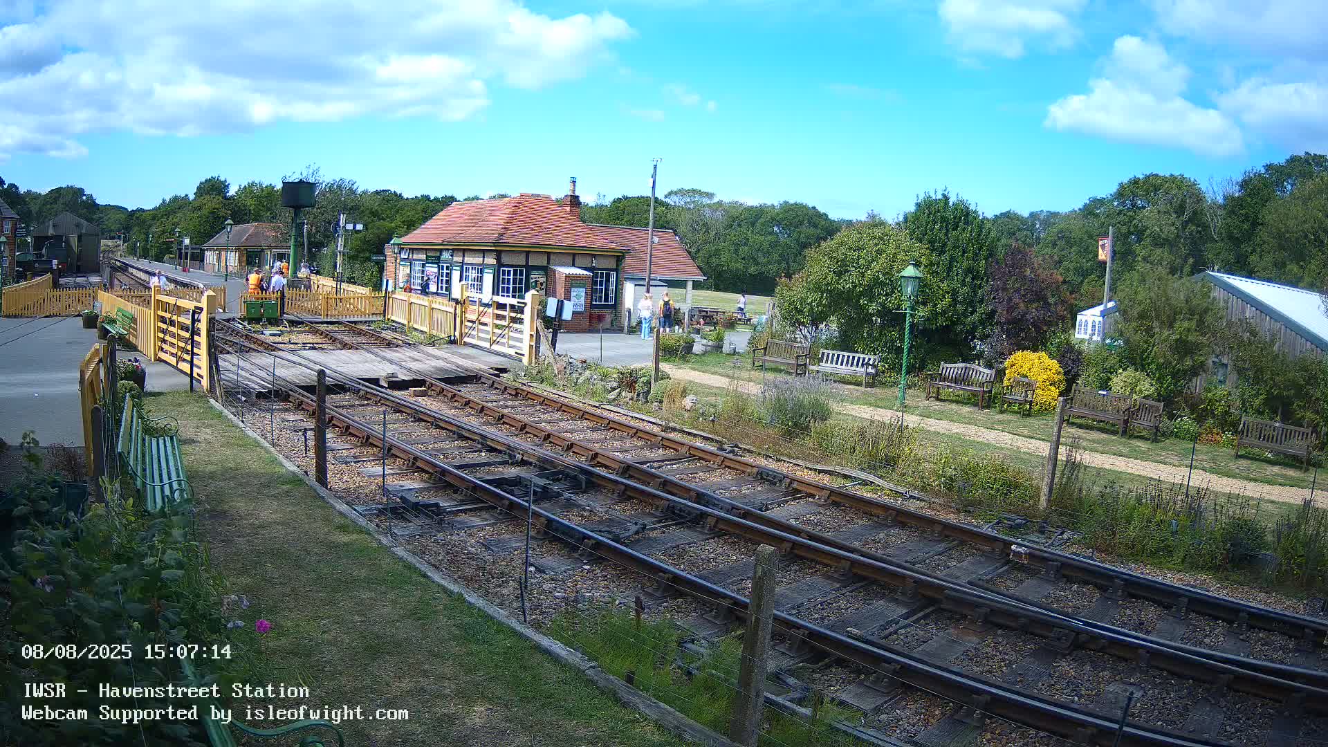 Isle of Wight Steam Railway, Havenstreet Train Station Live Cam - Havenstreet & Ashey, Isle of Wight, Southeast, England, United Kingdom