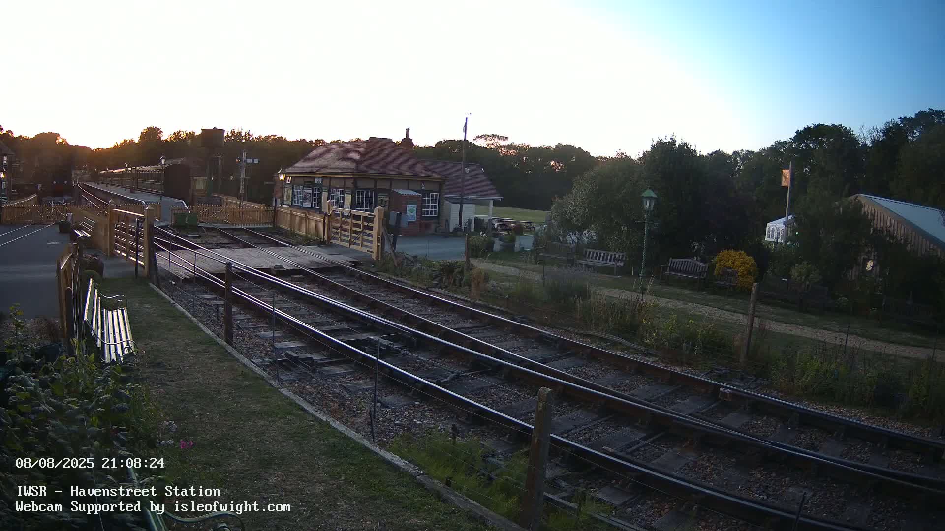 Isle of Wight Steam Railway, Havenstreet Train Station Live Cam - Havenstreet & Ashey, Isle of Wight, Southeast, England, United Kingdom