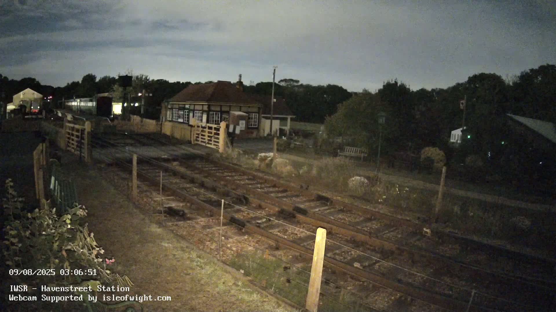 Isle of Wight Steam Railway, Havenstreet Train Station Live Cam - Havenstreet & Ashey, Isle of Wight, Southeast, England, United Kingdom