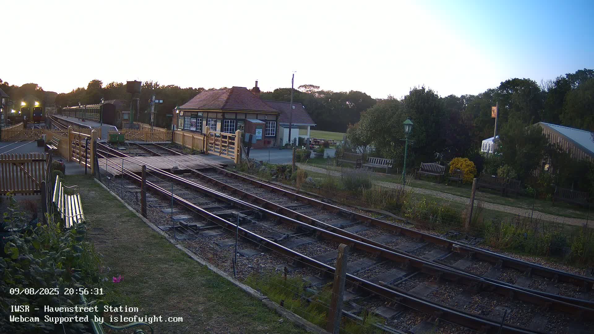 Isle of Wight Steam Railway, Havenstreet Train Station Live Cam - Havenstreet & Ashey, Isle of Wight, Southeast, England, United Kingdom