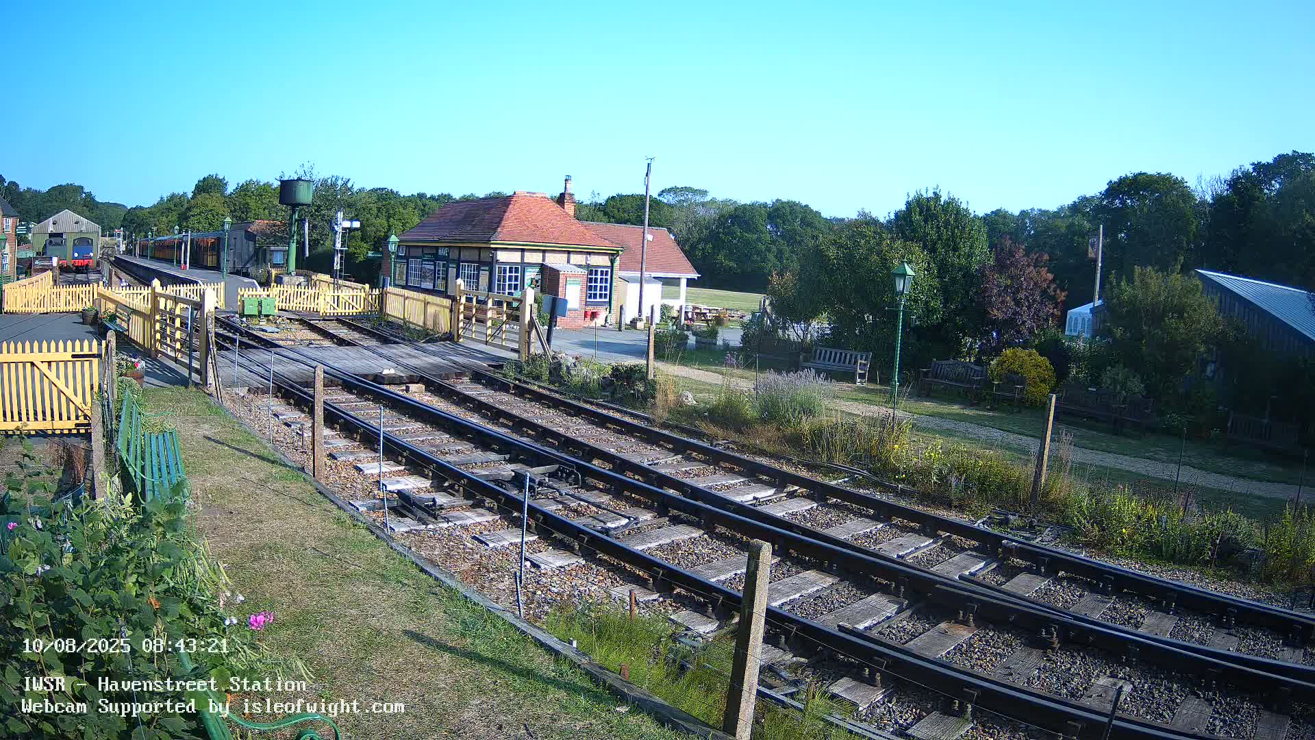 Isle of Wight Steam Railway, Havenstreet Train Station Live Cam - Havenstreet & Ashey, Isle of Wight, Southeast, England, United Kingdom