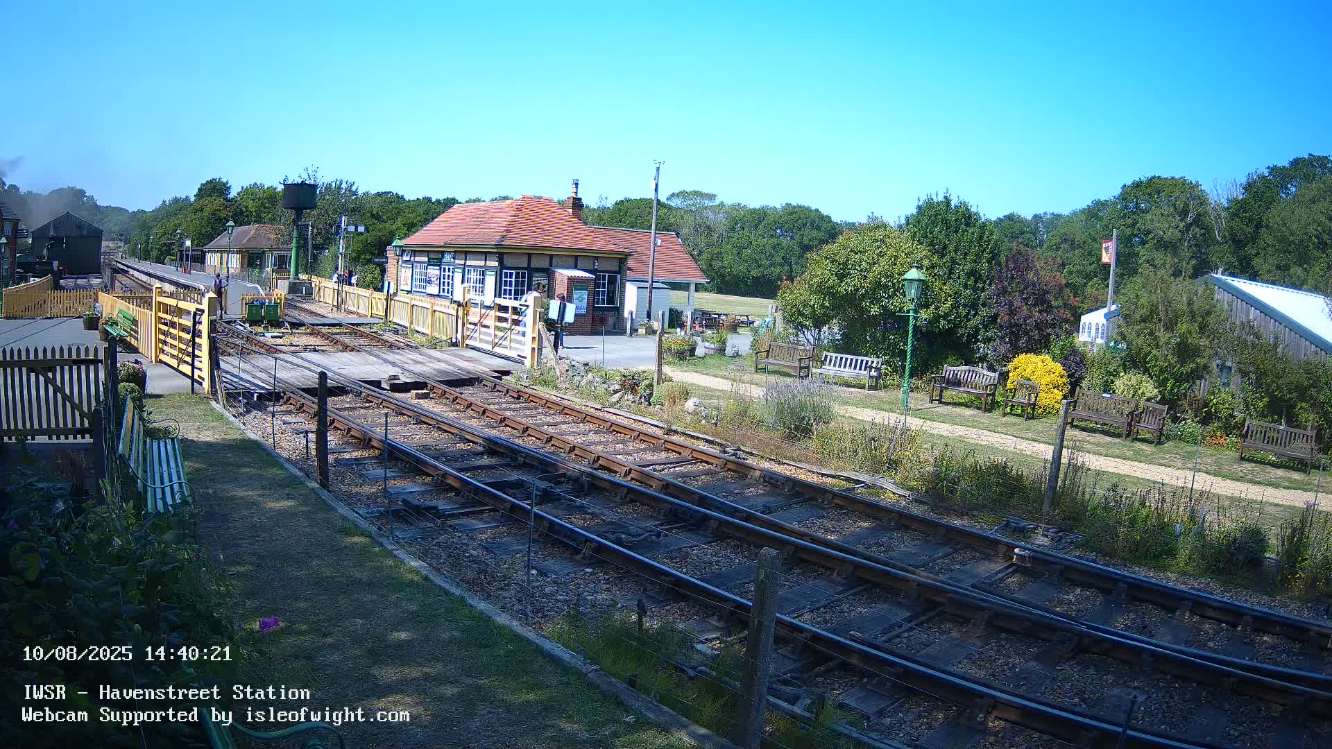 Isle of Wight Steam Railway, Havenstreet Train Station Live Cam - Havenstreet & Ashey, Isle of Wight, Southeast, England, United Kingdom