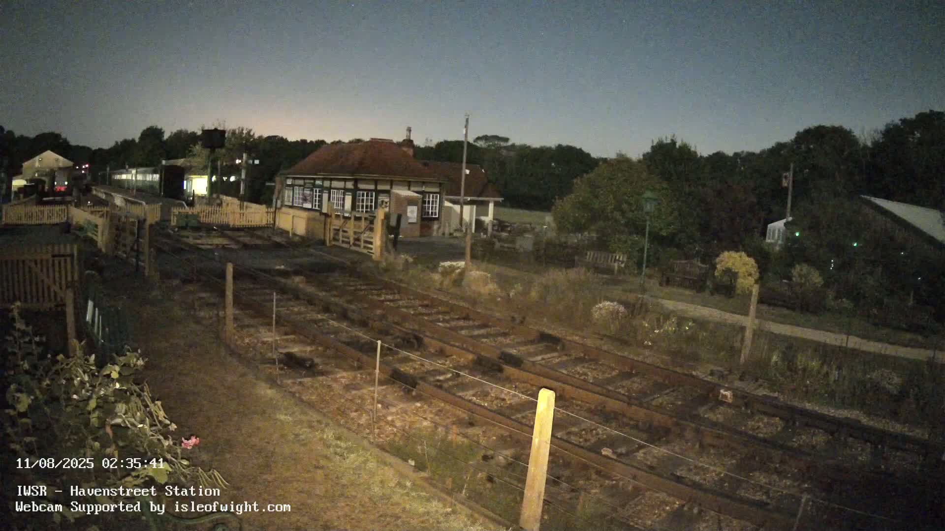 Isle of Wight Steam Railway, Havenstreet Train Station Live Cam - Havenstreet & Ashey, Isle of Wight, Southeast, England, United Kingdom