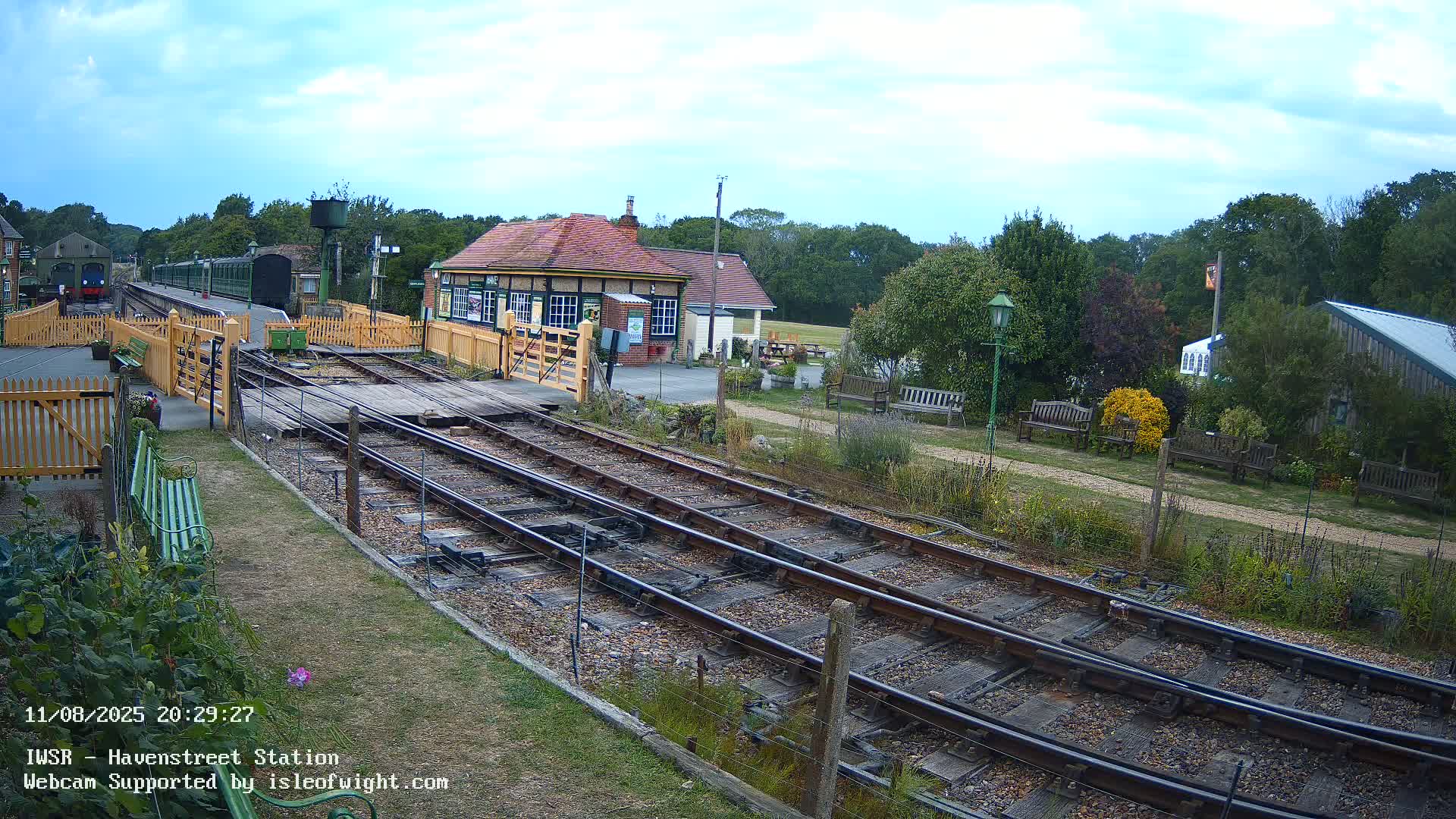 Isle of Wight Steam Railway, Havenstreet Train Station Live Cam - Havenstreet & Ashey, Isle of Wight, Southeast, England, United Kingdom