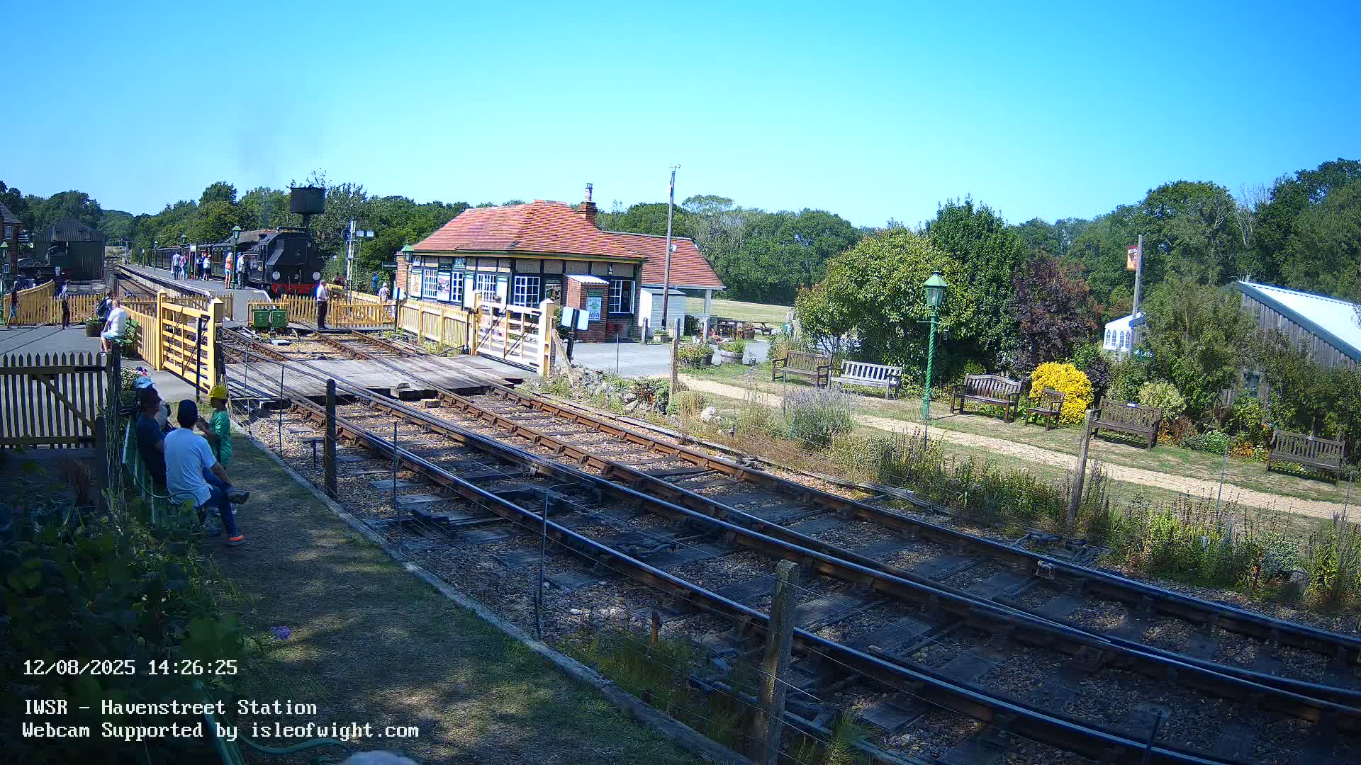 Isle of Wight Steam Railway, Havenstreet Train Station Live Cam - Havenstreet & Ashey, Isle of Wight, Southeast, England, United Kingdom