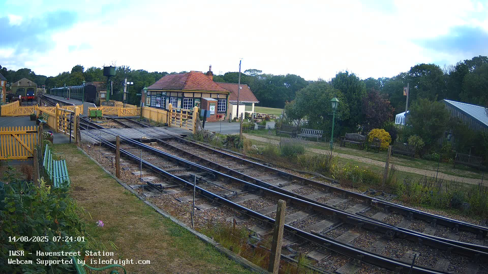 Isle of Wight Steam Railway, Havenstreet Train Station Live Cam - Havenstreet & Ashey, Isle of Wight, Southeast, England, United Kingdom