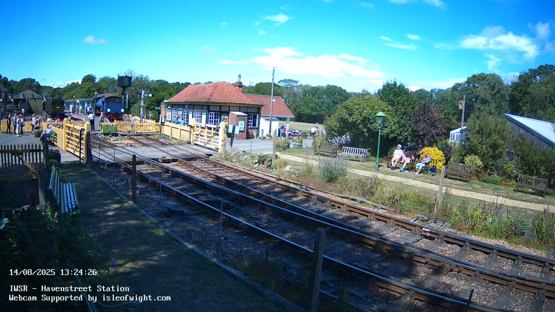 Isle of Wight Steam Railway, Havenstreet Train Station Live Cam - Havenstreet & Ashey, Isle of Wight, Southeast, England, United Kingdom