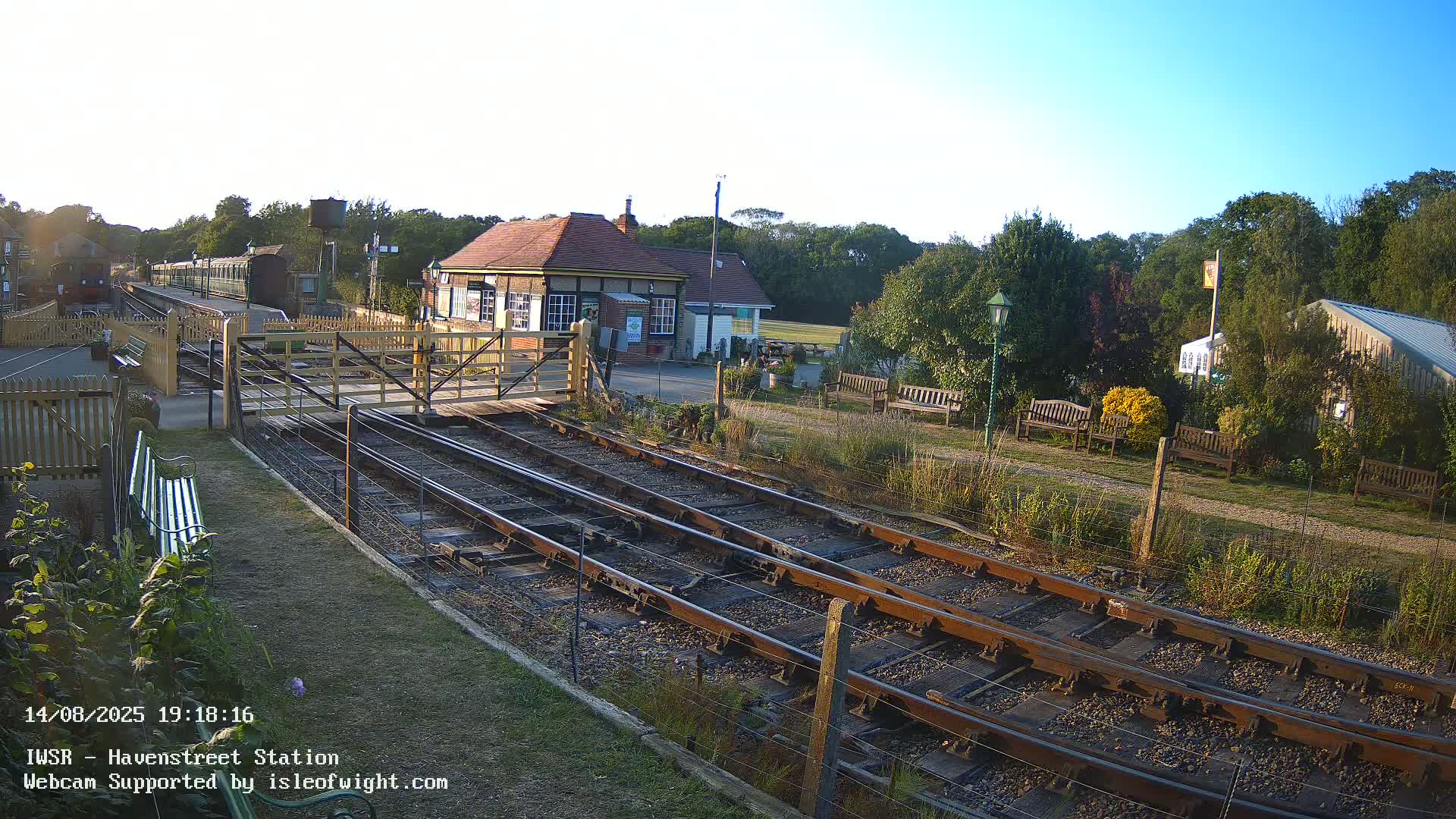 Isle of Wight Steam Railway, Havenstreet Train Station Live Cam - Havenstreet & Ashey, Isle of Wight, Southeast, England, United Kingdom