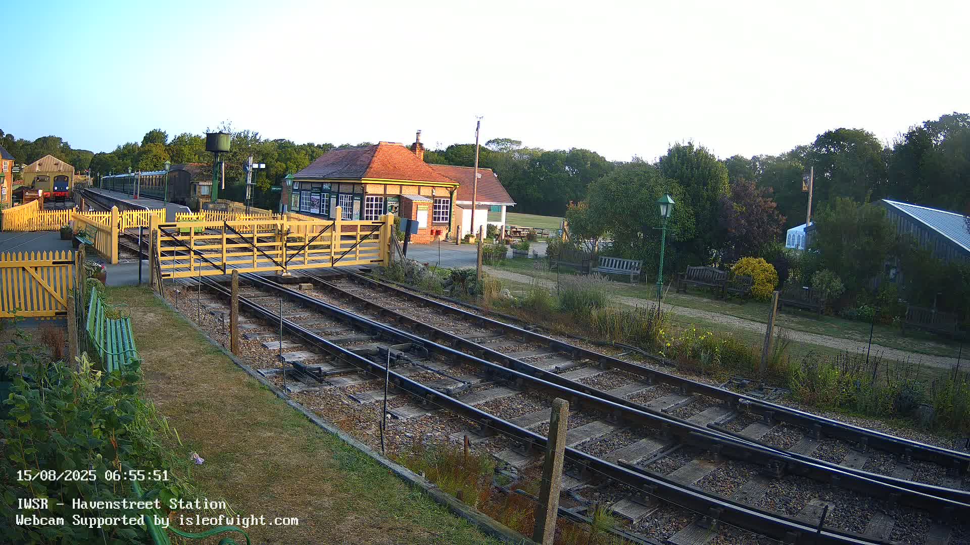 Isle of Wight Steam Railway, Havenstreet Train Station Live Cam - Havenstreet & Ashey, Isle of Wight, Southeast, England, United Kingdom