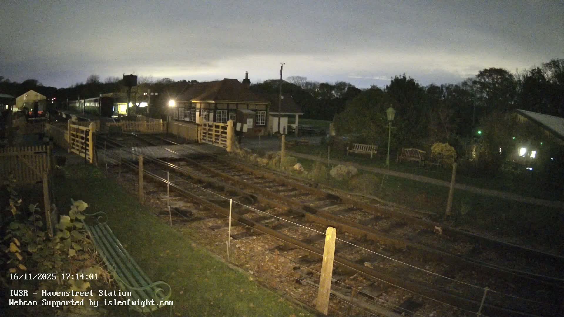 Isle of Wight Steam Railway, Havenstreet Train Station Live Cam - Havenstreet & Ashey, Isle of Wight, Southeast, England, United Kingdom