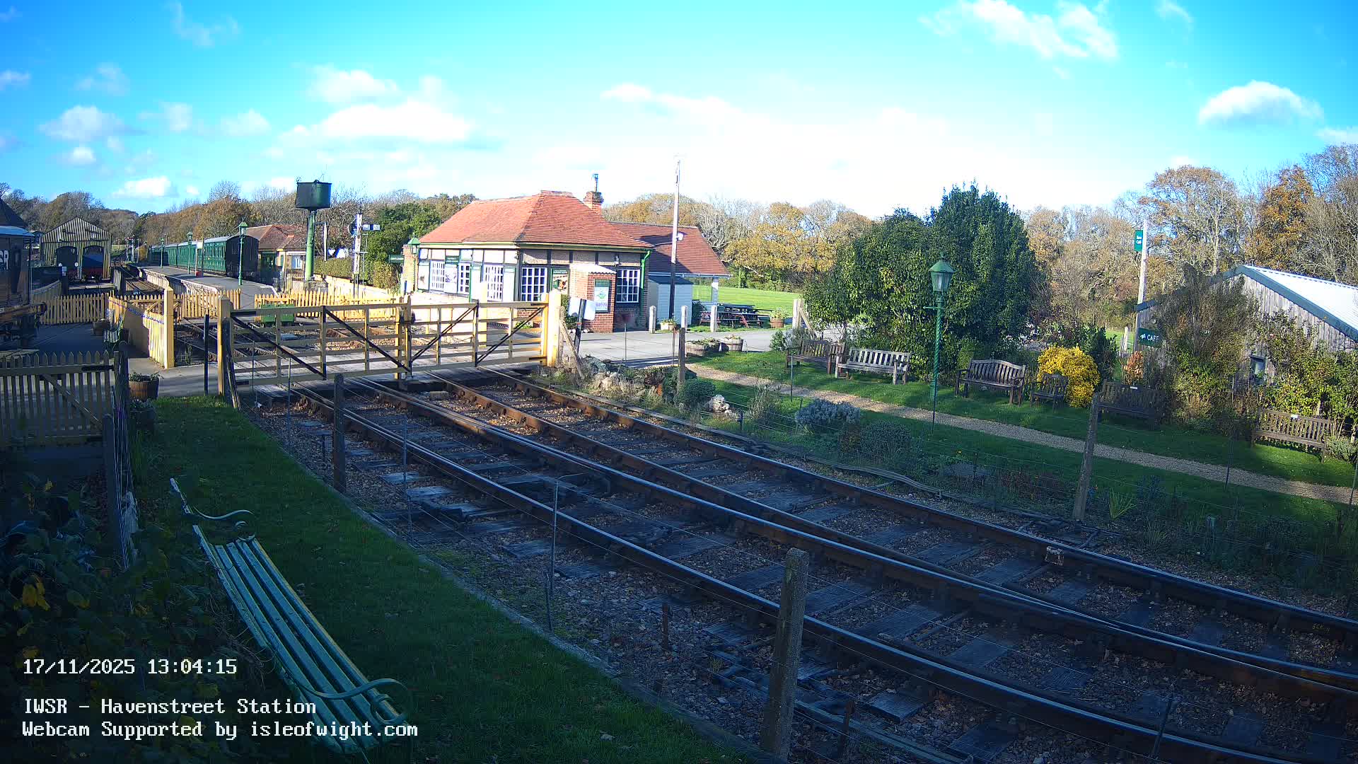 Isle of Wight Steam Railway, Havenstreet Train Station Live Cam - Havenstreet & Ashey, Isle of Wight, Southeast, England, United Kingdom