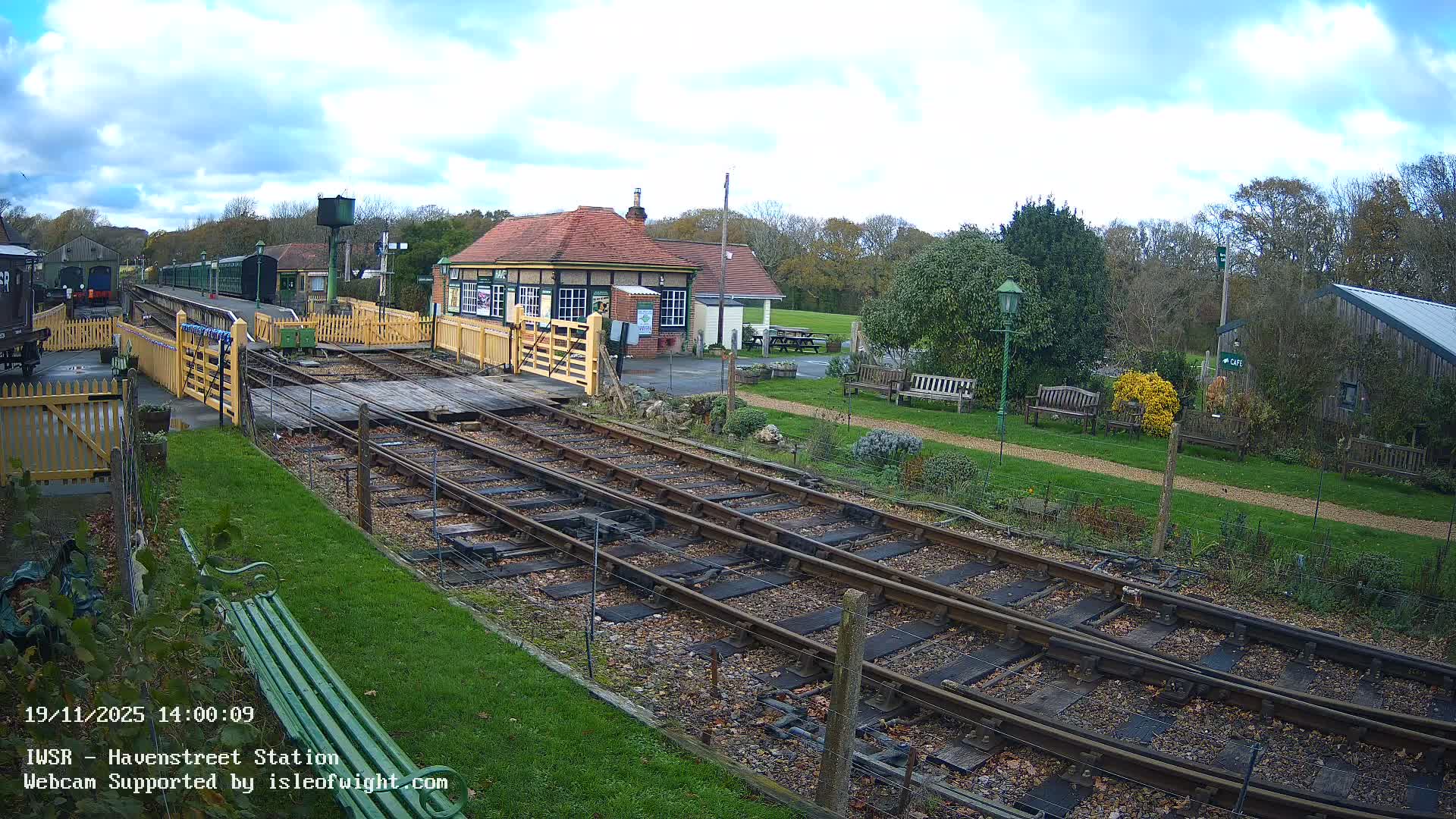 Isle of Wight Steam Railway, Havenstreet Train Station Live Cam - Havenstreet & Ashey, Isle of Wight, Southeast, England, United Kingdom