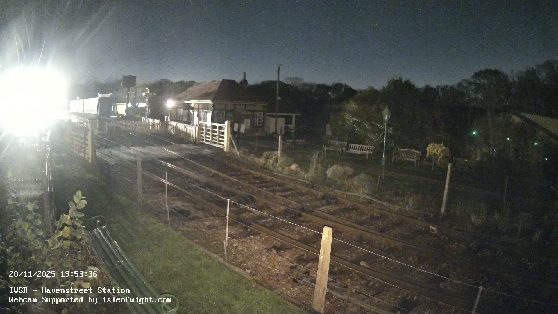 Isle of Wight Steam Railway, Havenstreet Train Station Live Cam - Havenstreet & Ashey, Isle of Wight, Southeast, England, United Kingdom