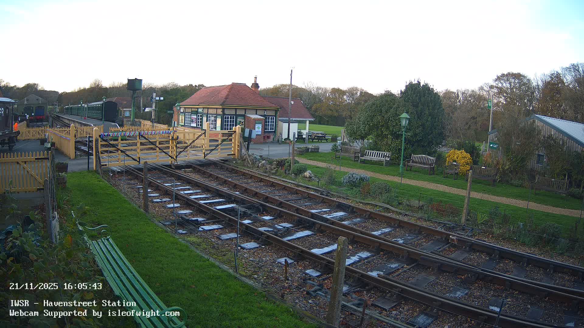 Isle of Wight Steam Railway, Havenstreet Train Station Live Cam - Havenstreet & Ashey, Isle of Wight, Southeast, England, United Kingdom