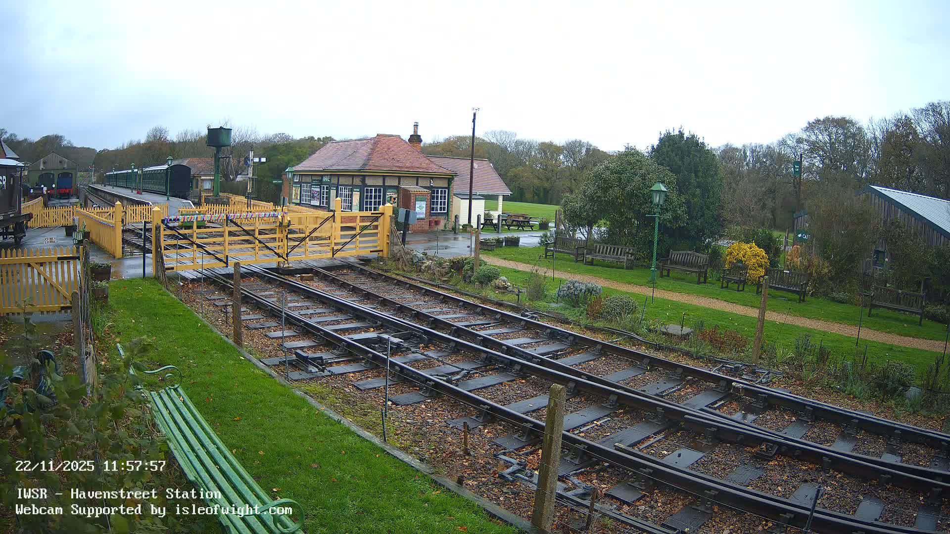 Isle of Wight Steam Railway, Havenstreet Train Station Live Cam - Havenstreet & Ashey, Isle of Wight, Southeast, England, United Kingdom