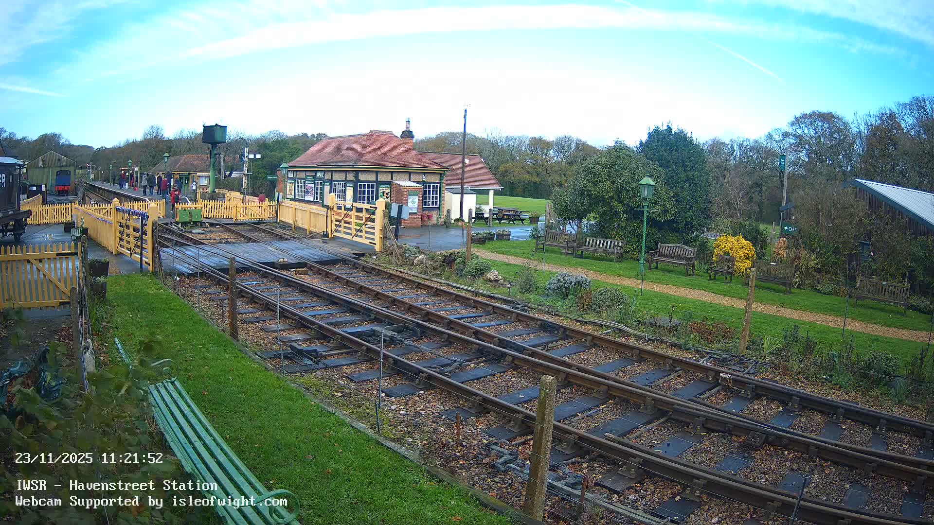Isle of Wight Steam Railway, Havenstreet Train Station Live Cam - Havenstreet & Ashey, Isle of Wight, Southeast, England, United Kingdom